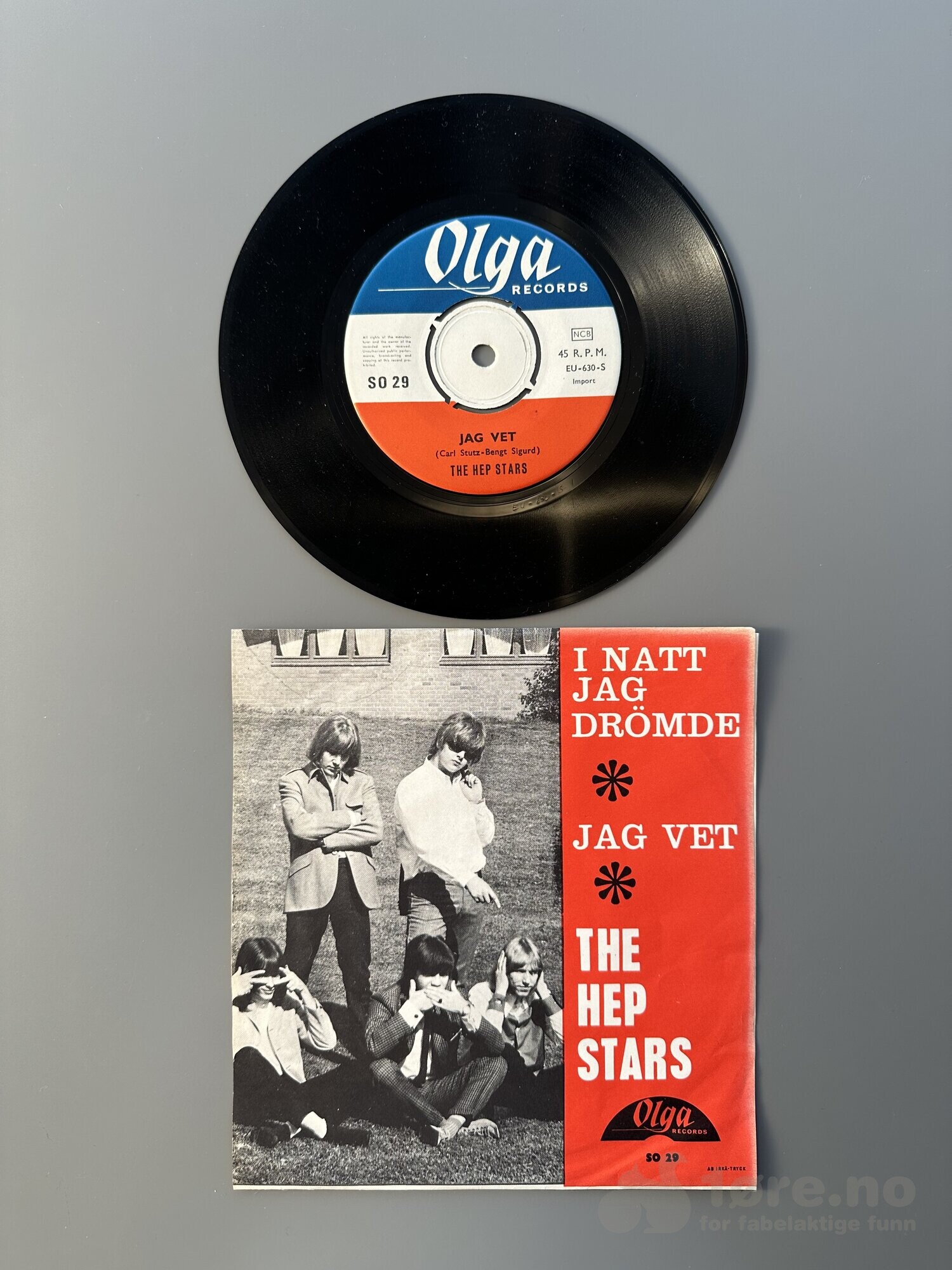 Singel - The Hep Stars - I Natt Jag Drømde, bilde 2