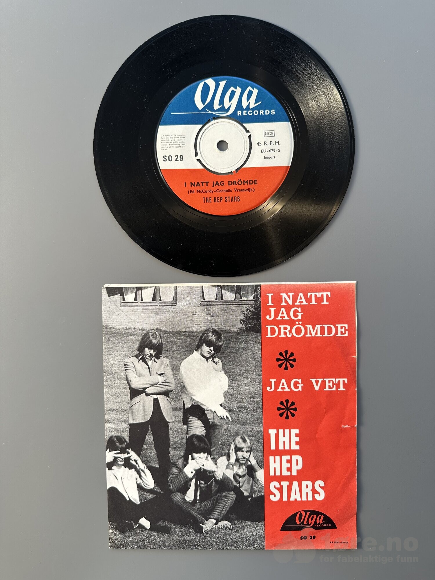 Singel - The Hep Stars - I Natt Jag Drømde, bilde 3