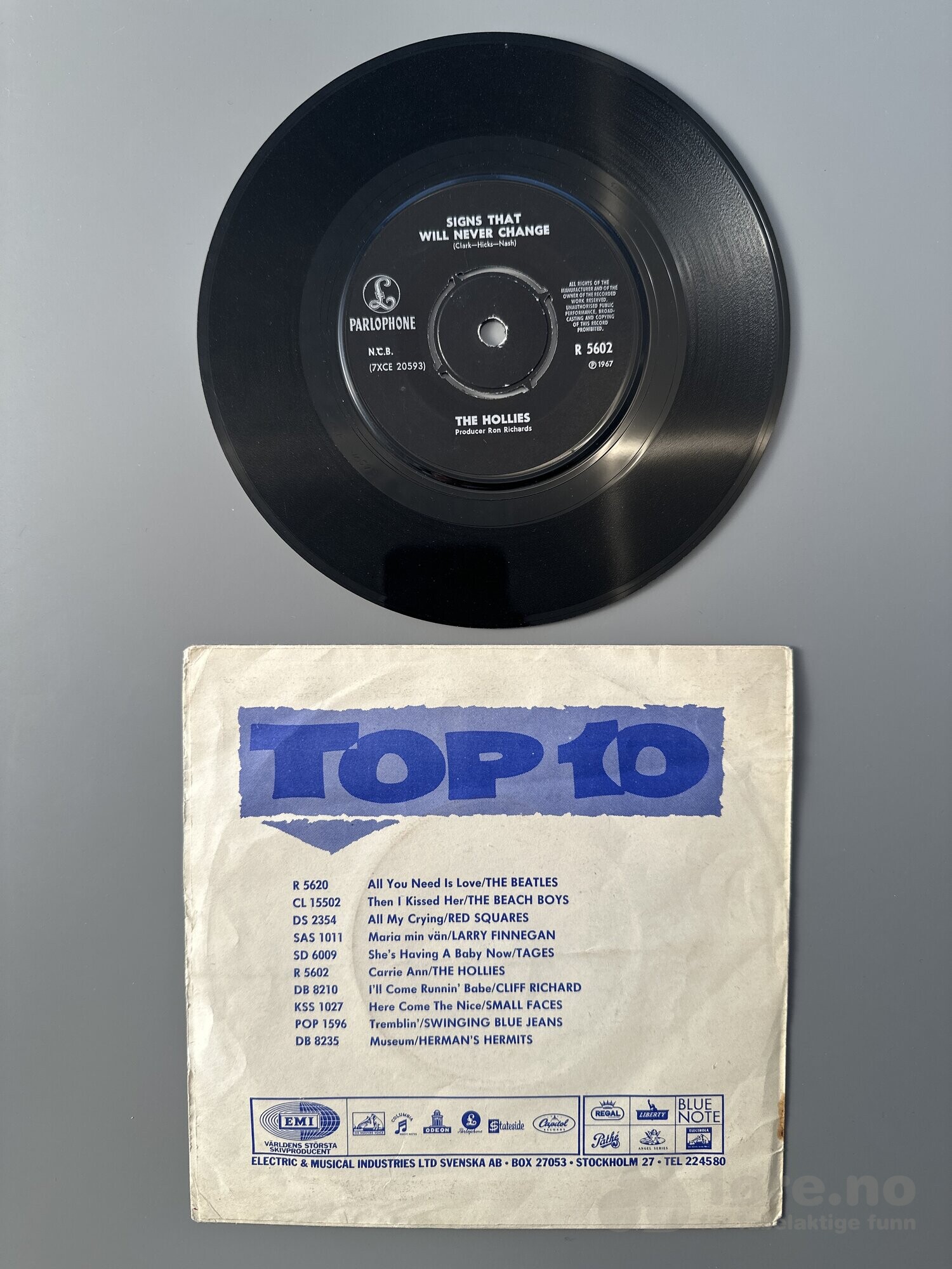 Singel - The Hollies - Carrie Ann, bilde 3