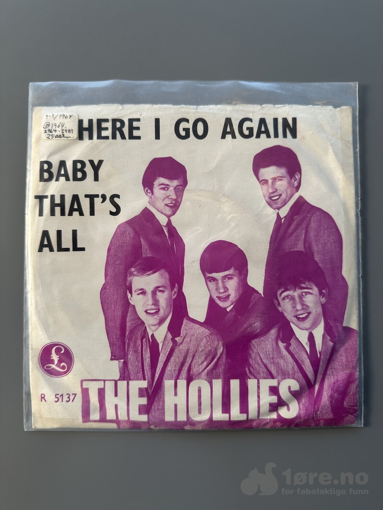 Singel - The Hollies - Here I Go Again