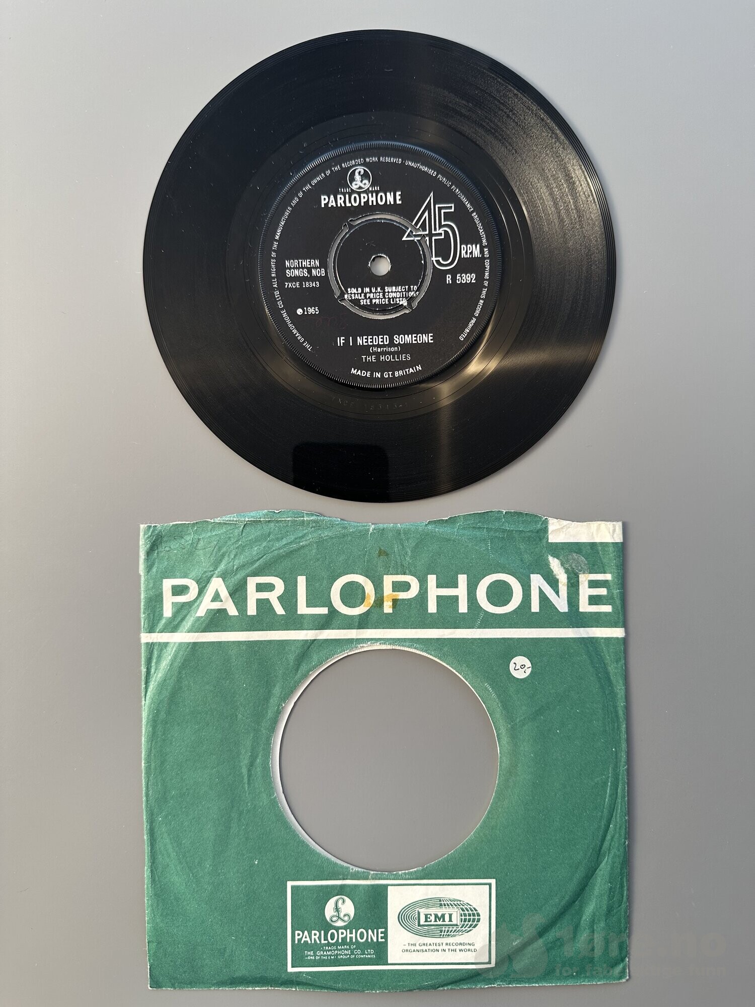Singel - The Hollies - If I Needed Someone, bilde 2