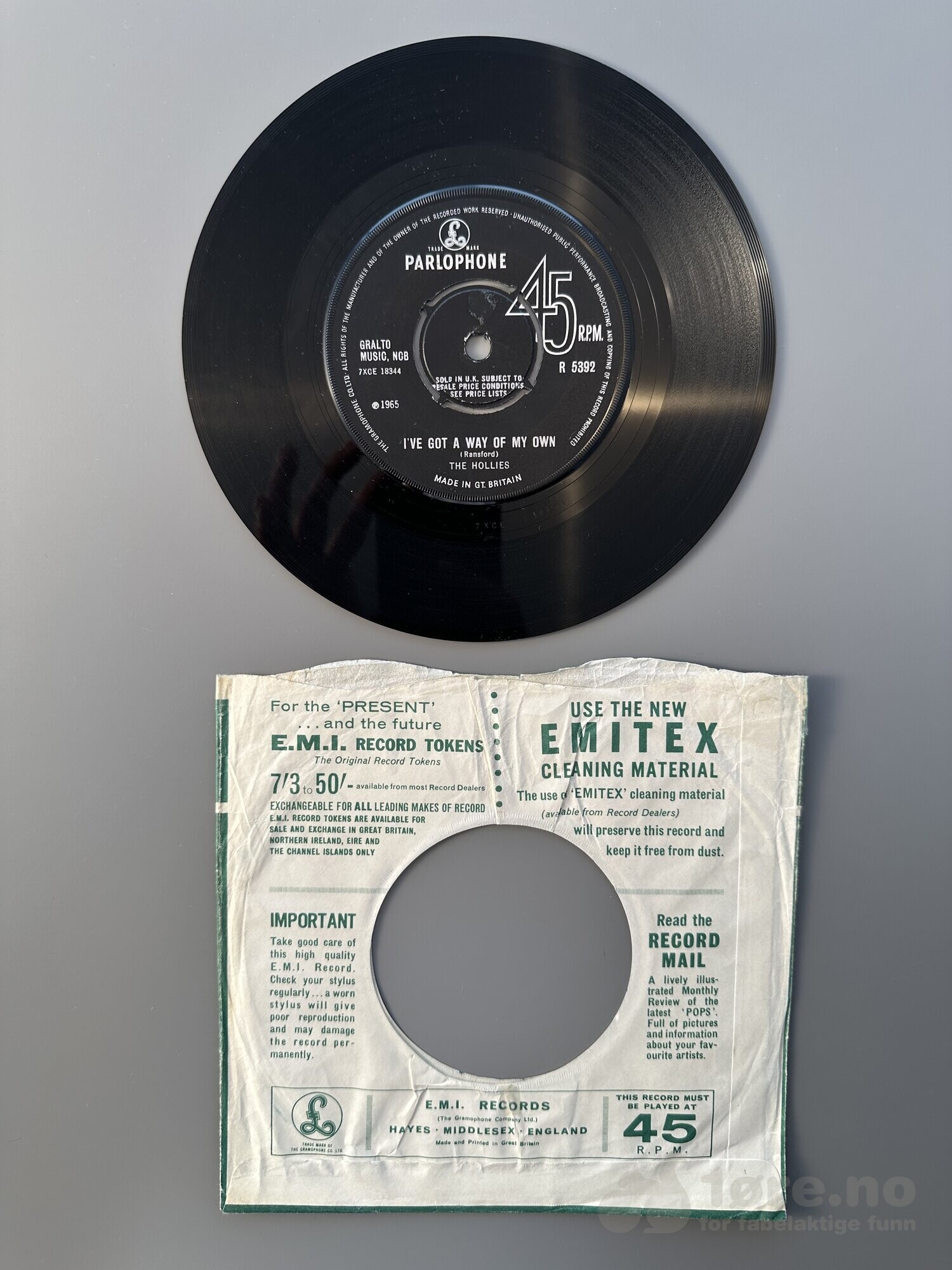 Singel - The Hollies - If I Needed Someone, bilde 3