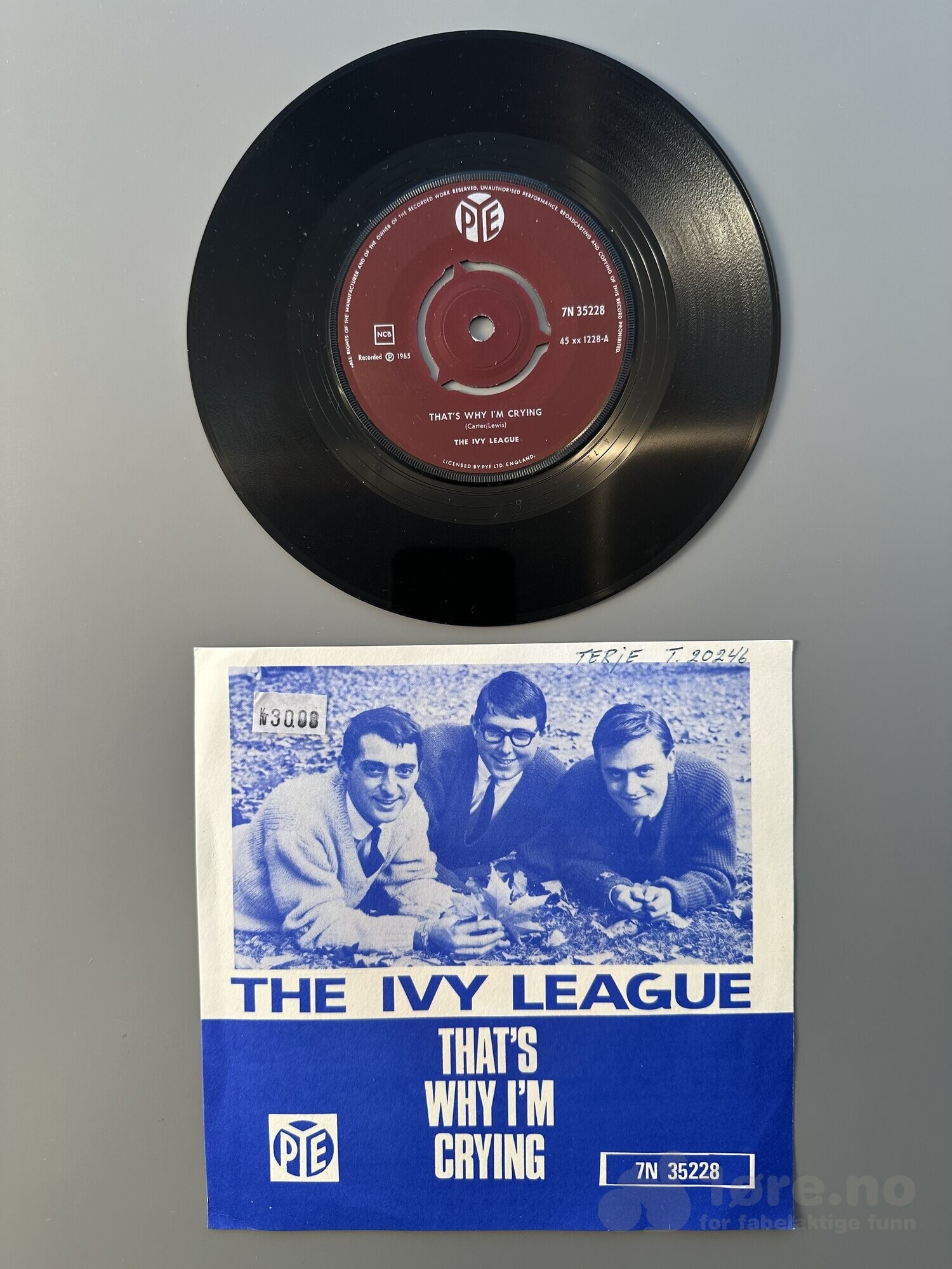 Singel - The Ivy League - That’s Why I’m Crying, bilde 2