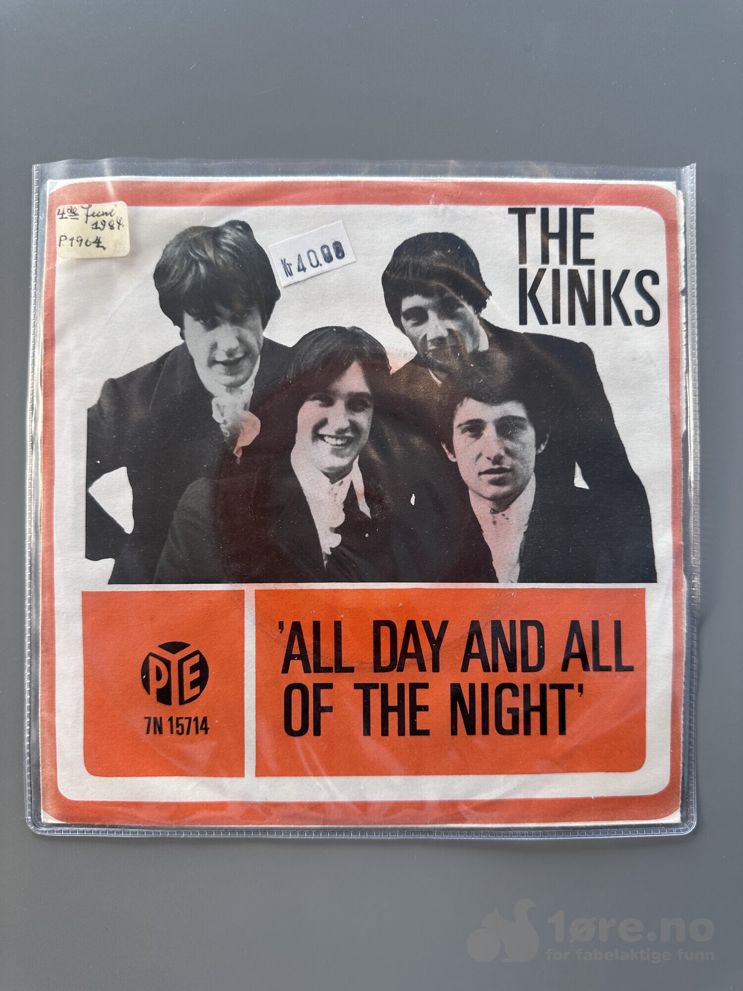 Singel - The Kinks - All day and all of the night