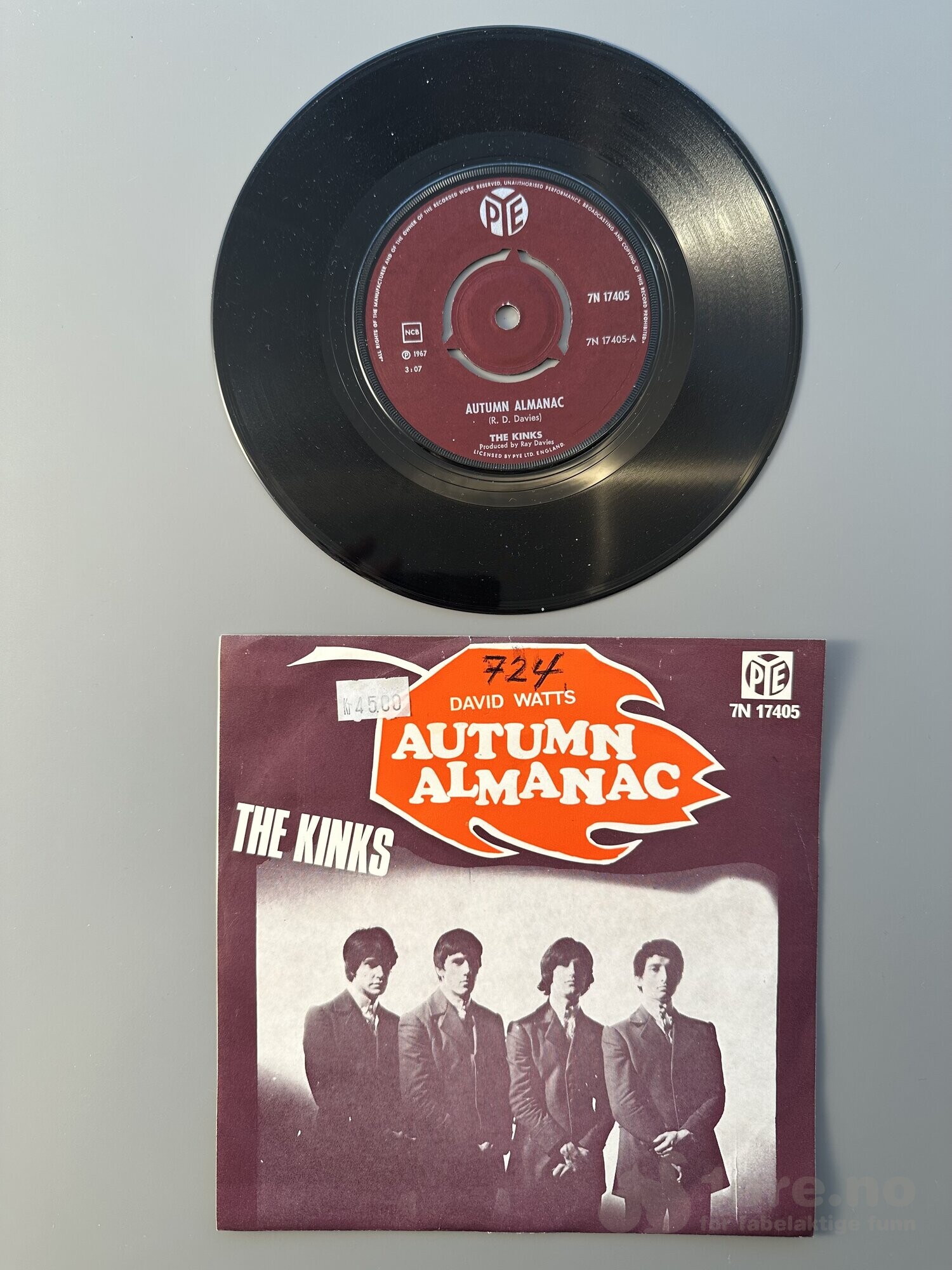 Singel - The Kinks - Autumn Almanac, bilde 2