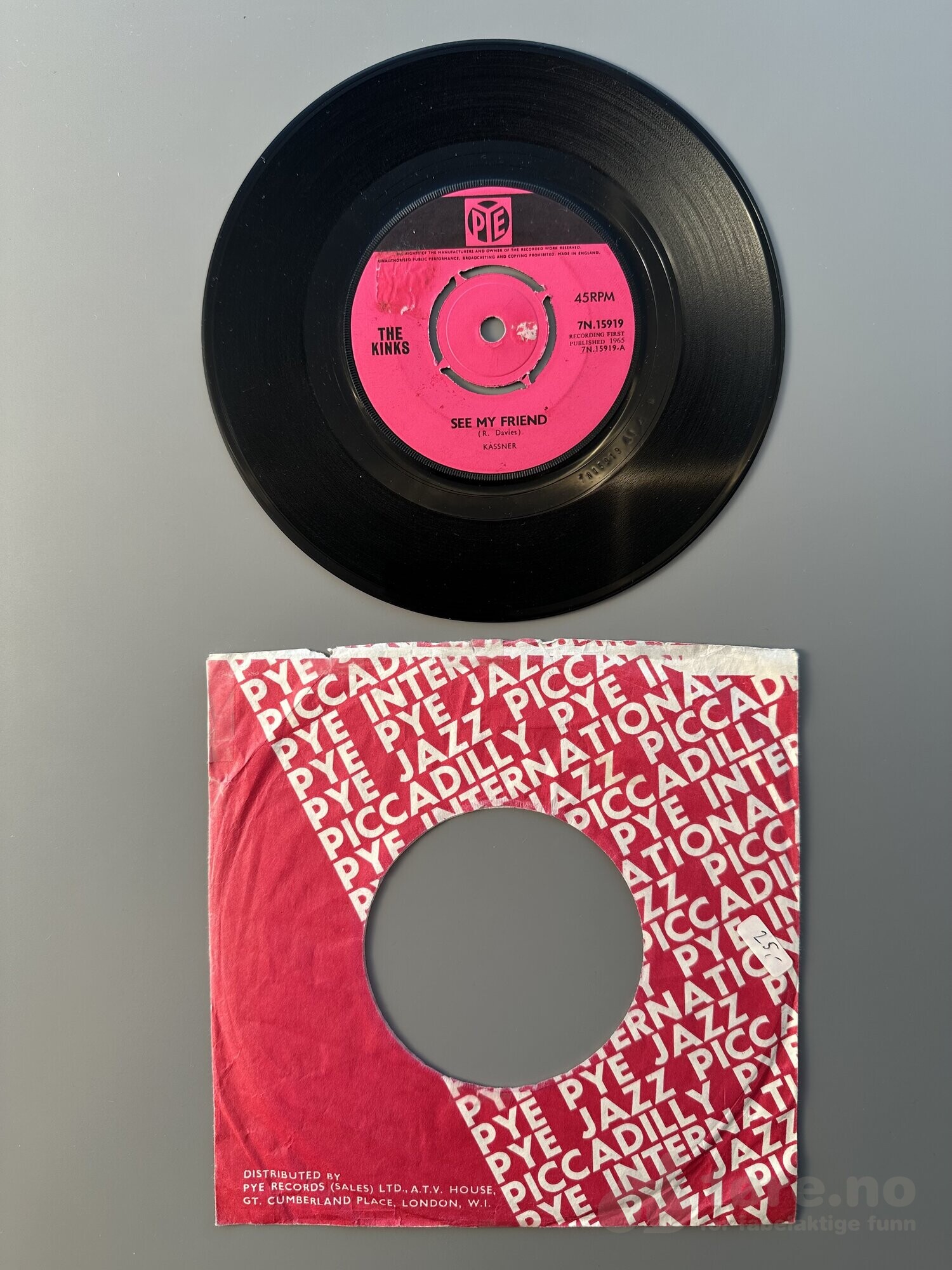 Singel - The Kinks - See My Friend, bilde 2