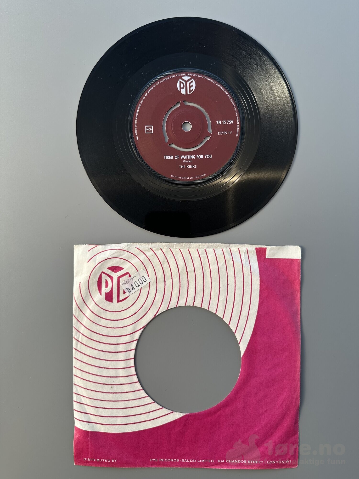 Singel - The Kinks - Tired of waiting for you, bilde 2