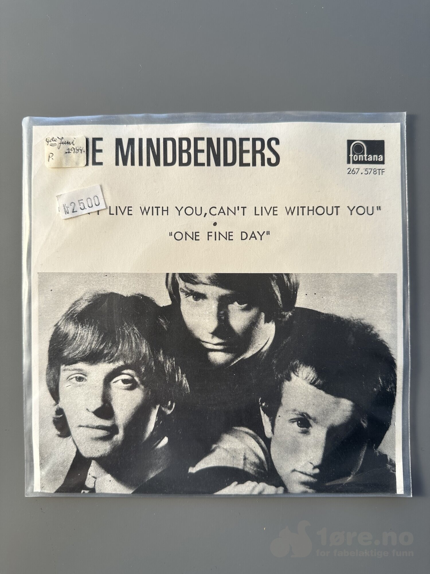 Singel – The mindbenders – Can’t live with you, can’t live without you