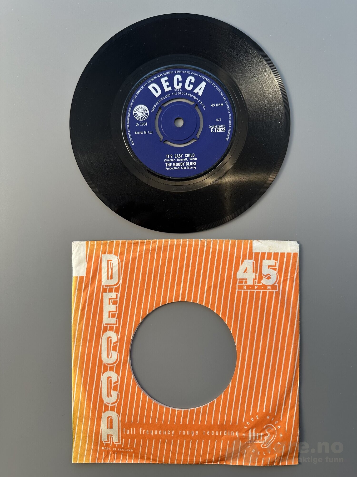 Singel - The Moody Blues - It’s Easy Child, bilde 3