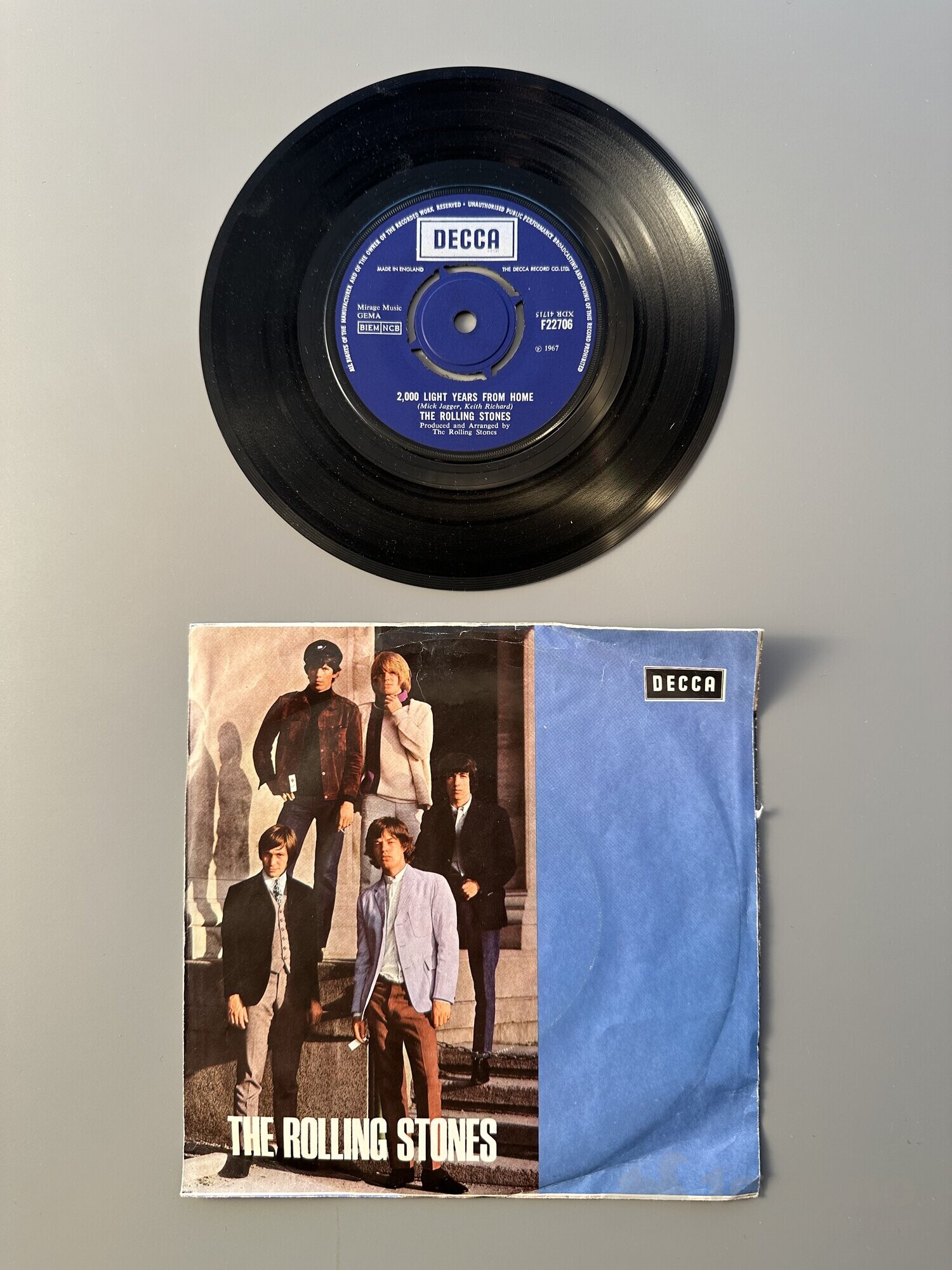 Singel – The Rolling Stones – 2000 light years from home, bilde 2