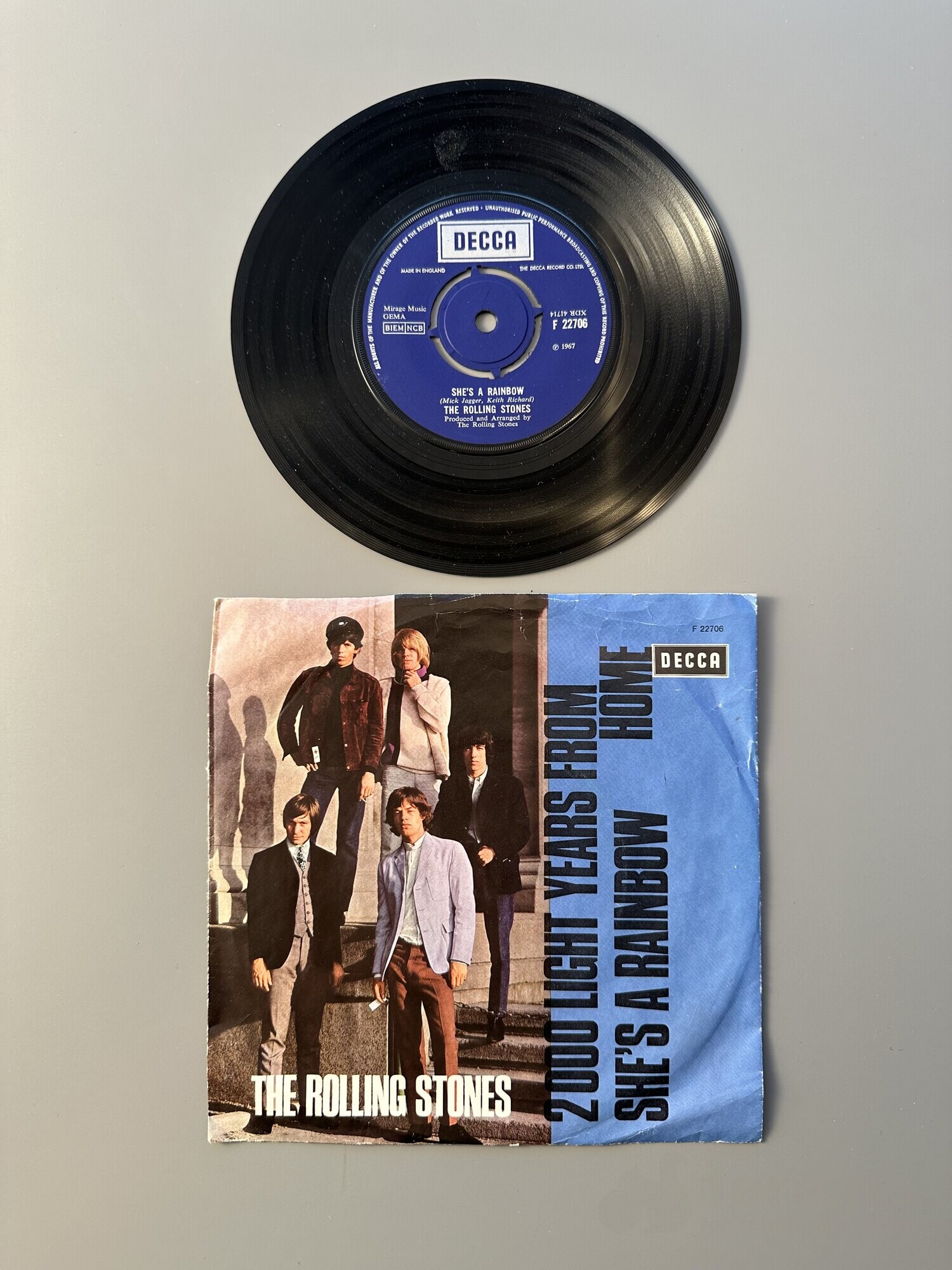 Singel – The Rolling Stones – 2000 light years from home, bilde 3