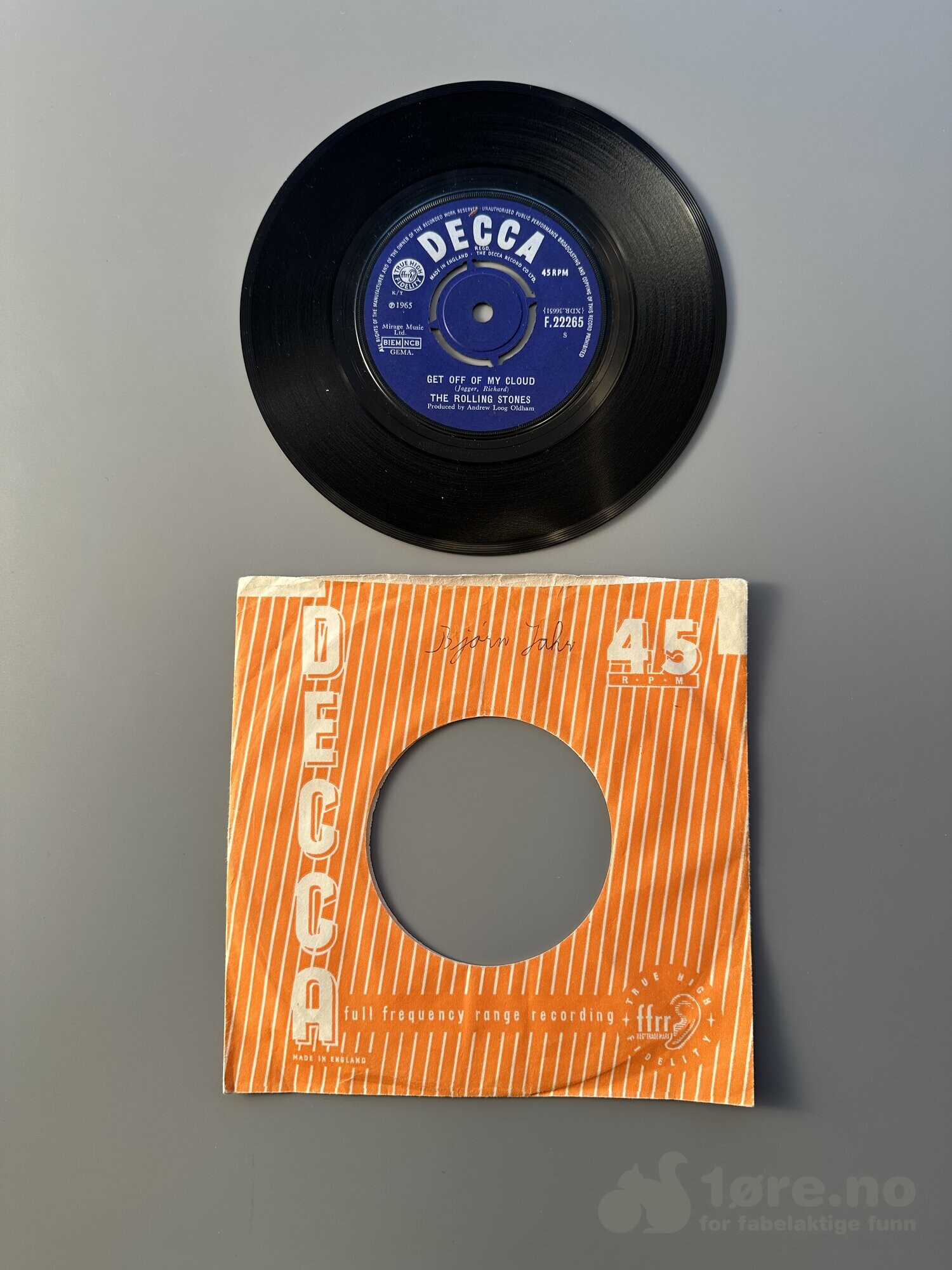 Singel – The Rolling Stones  – Get off of my cloud, bilde 3