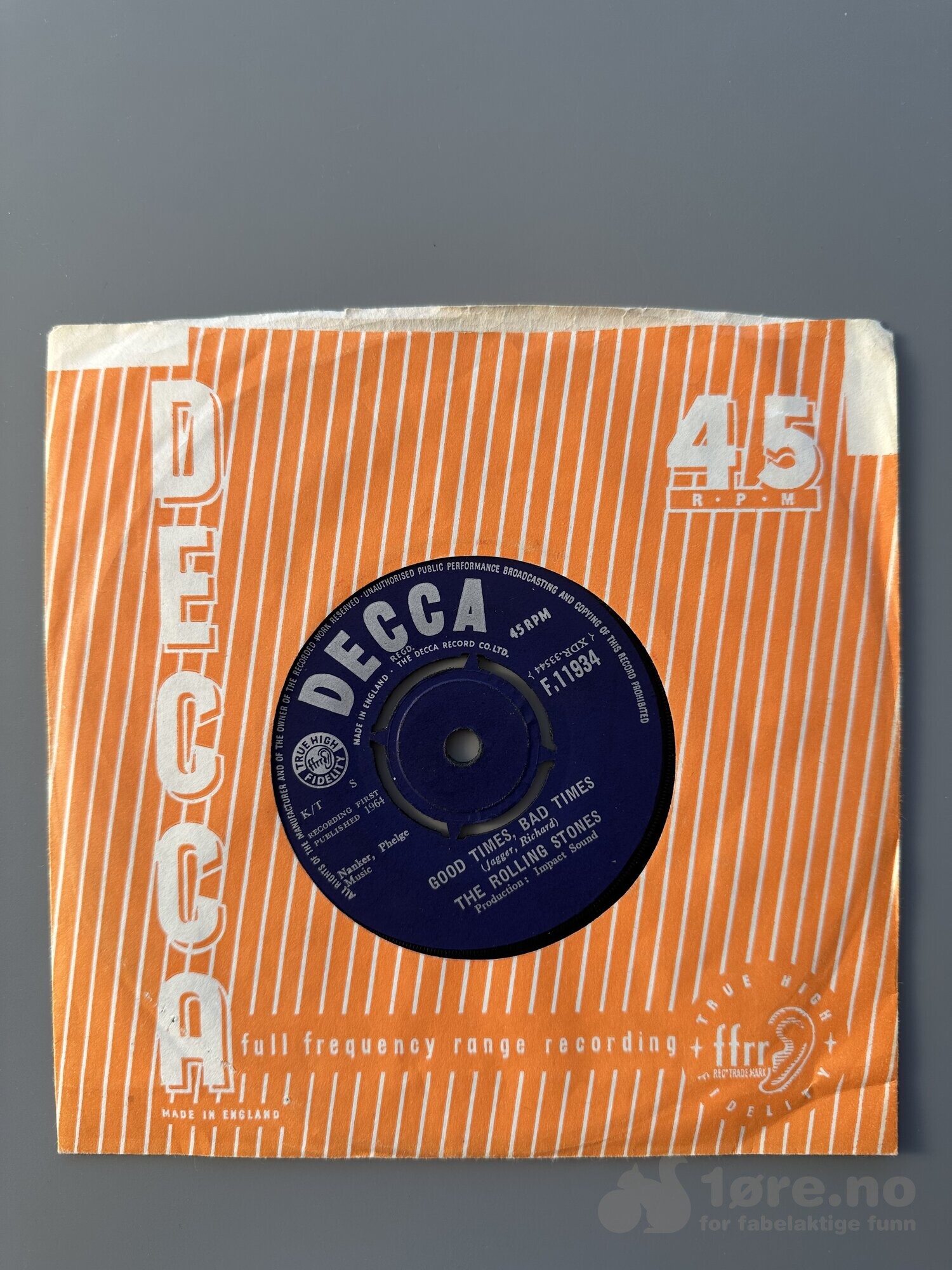 Singel- The Rolling Stones - Good times, Bad times