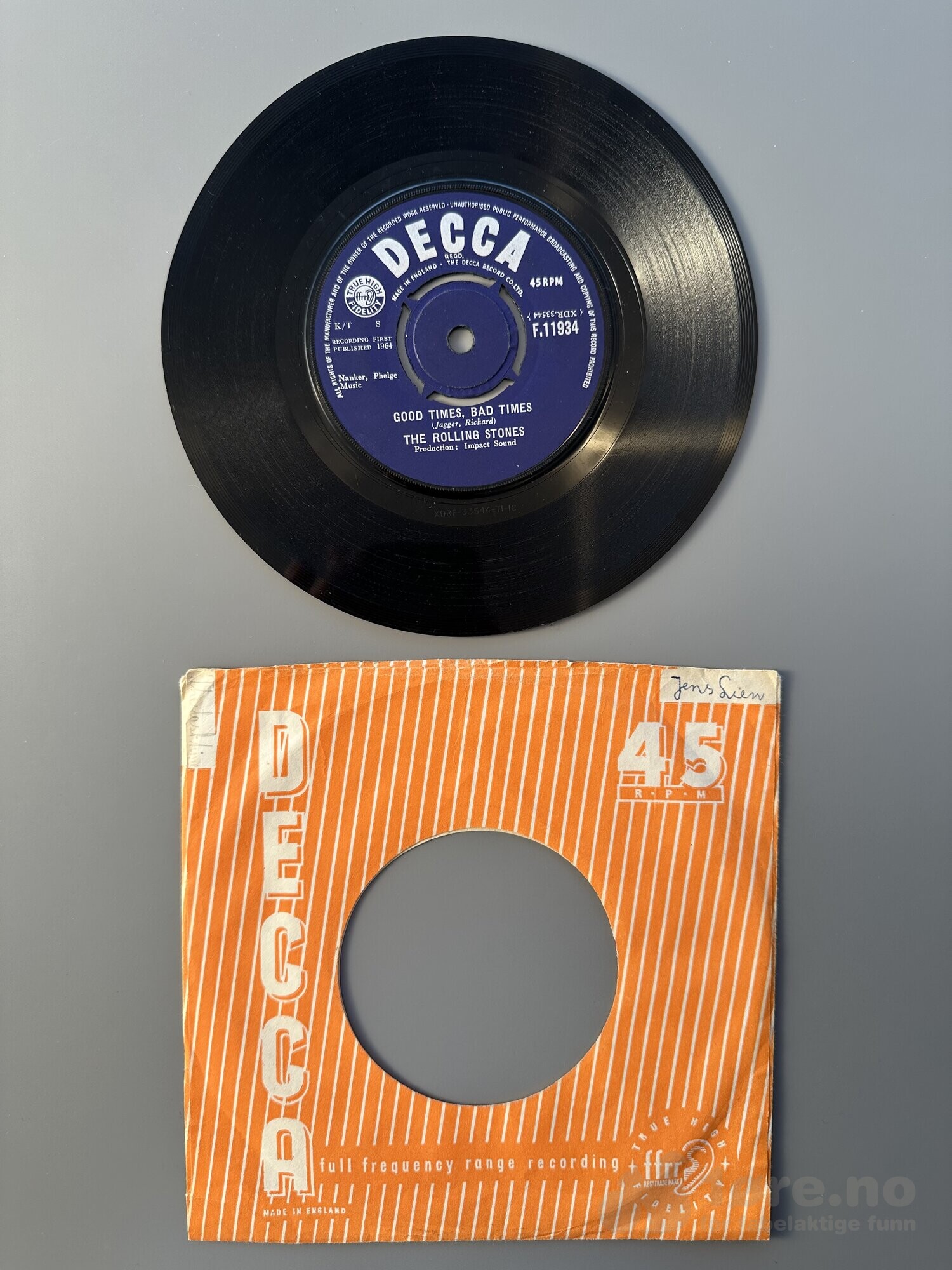 Singel- The Rolling Stones - Good times, Bad times, bilde 3