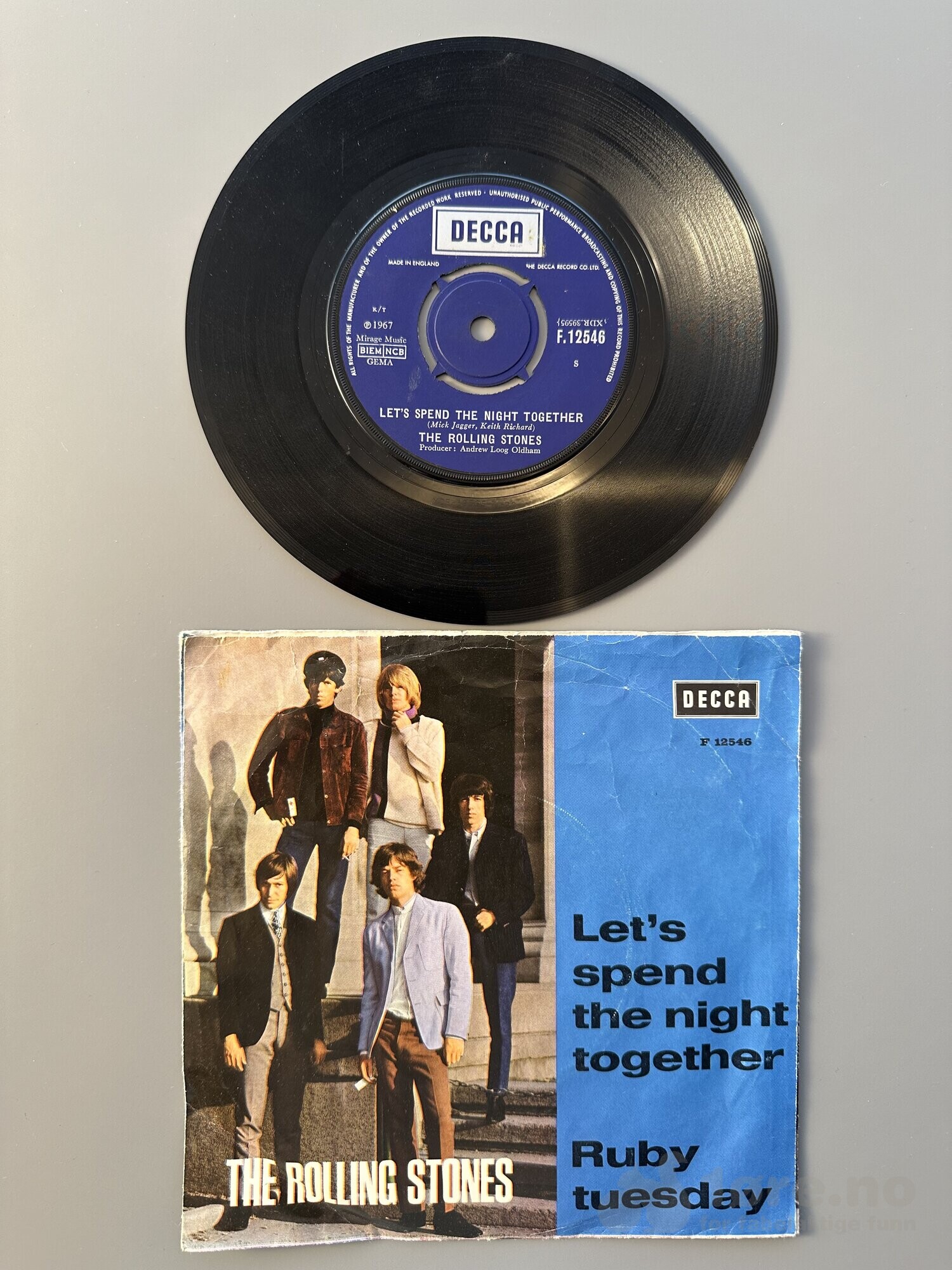 Singel-The Rolling Stones- Let’s spend the night together, bilde 2