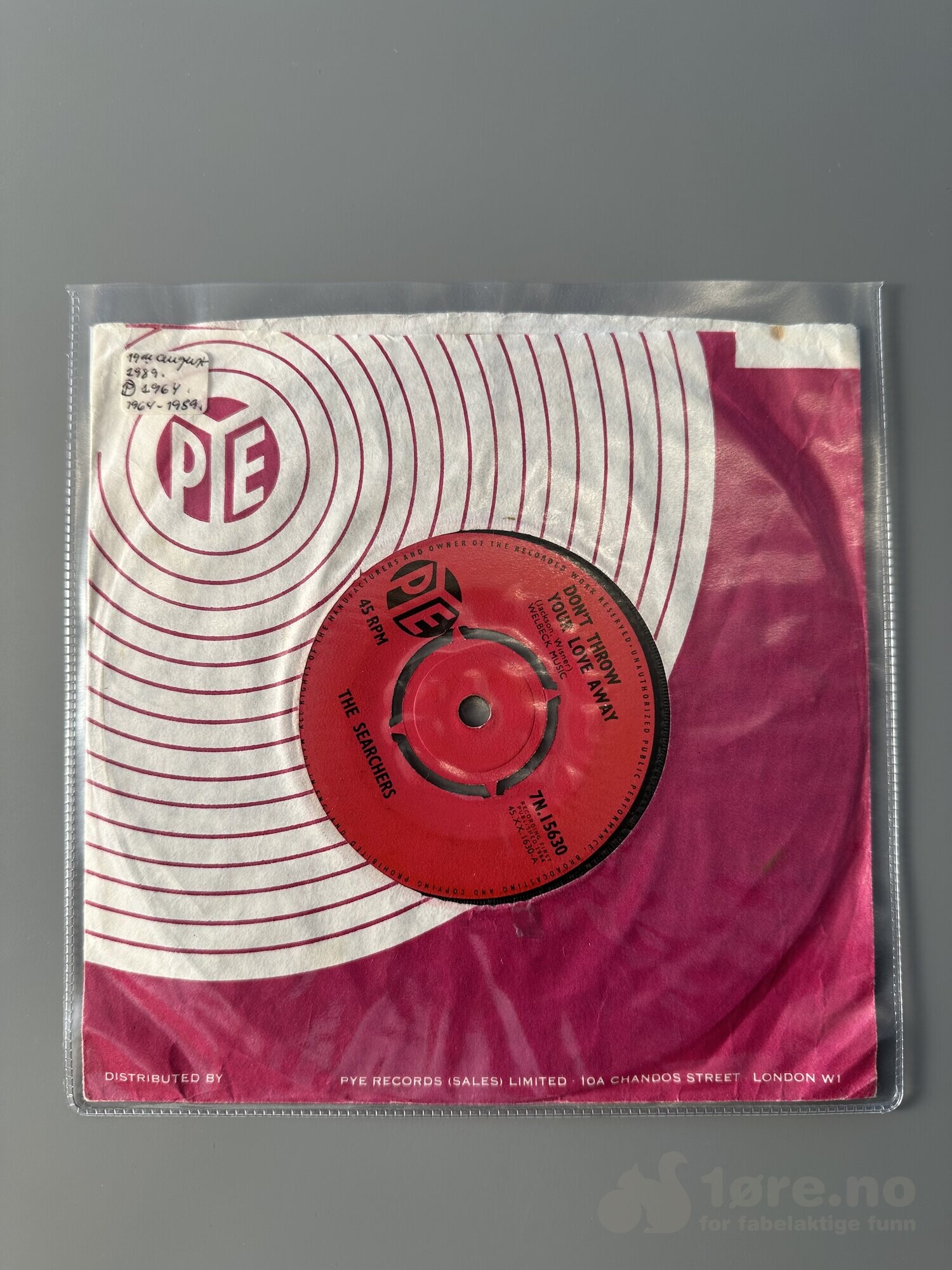 Singel - The Searchers - Don’t throw your love away