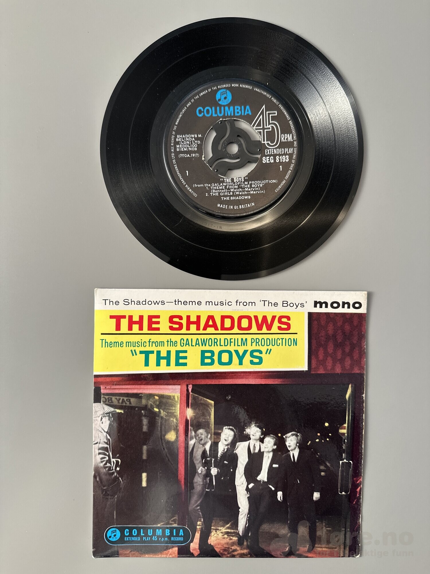 Singel - The Shadows - Theme Music from The Boys, bilde 2
