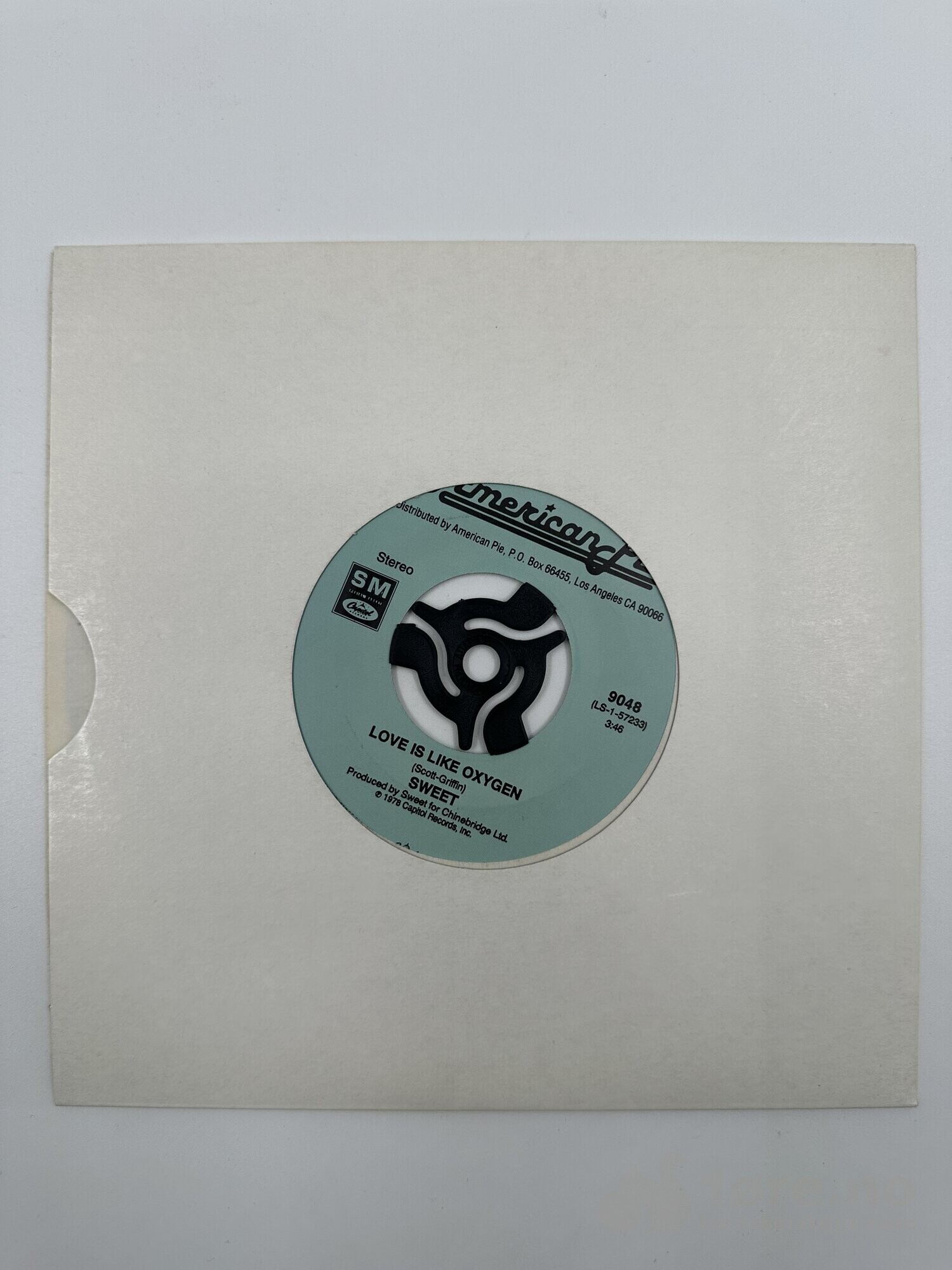 Singel - The Sweet – Love is like oxygen