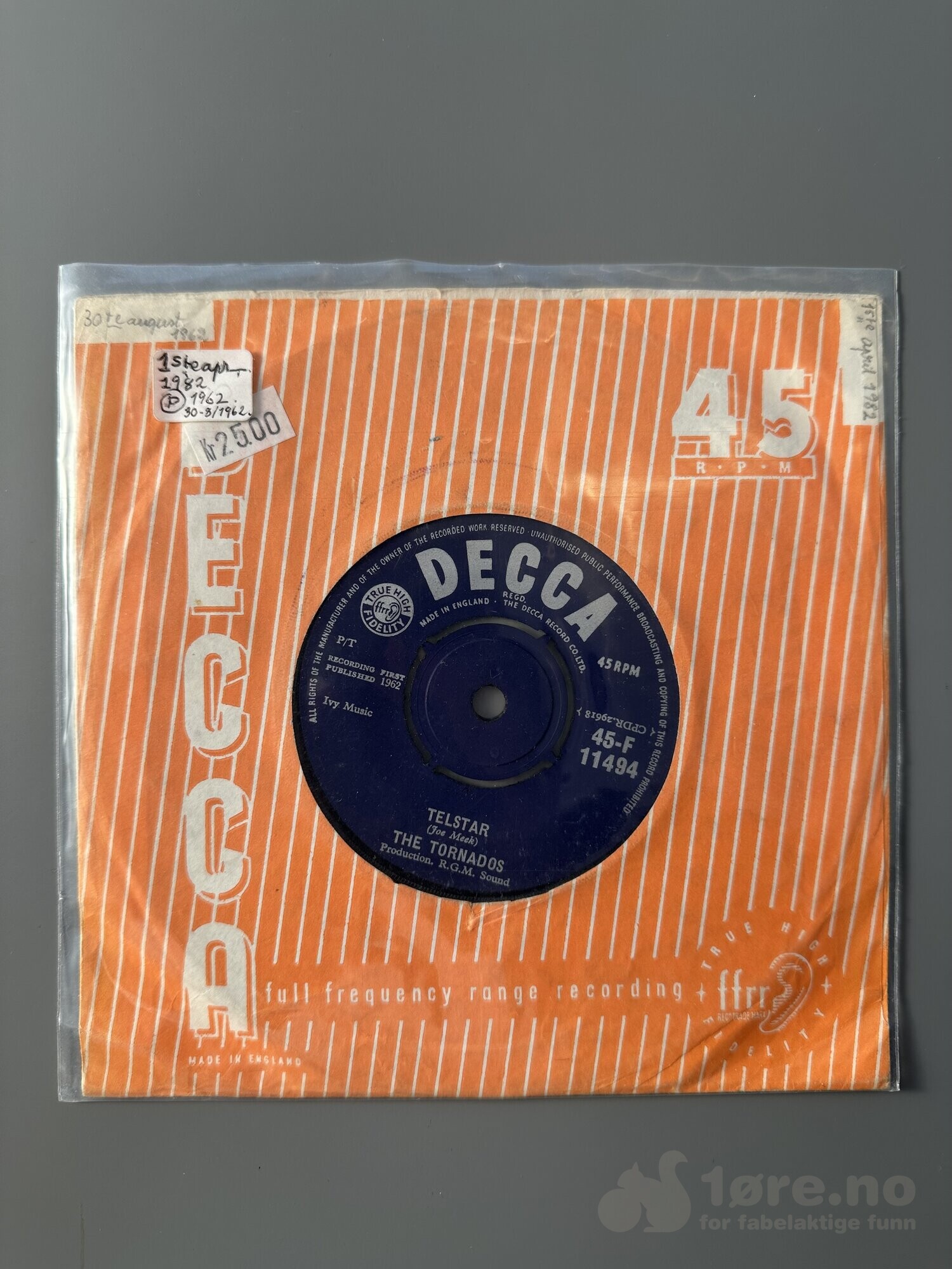Singel - The Tornados- Telstar