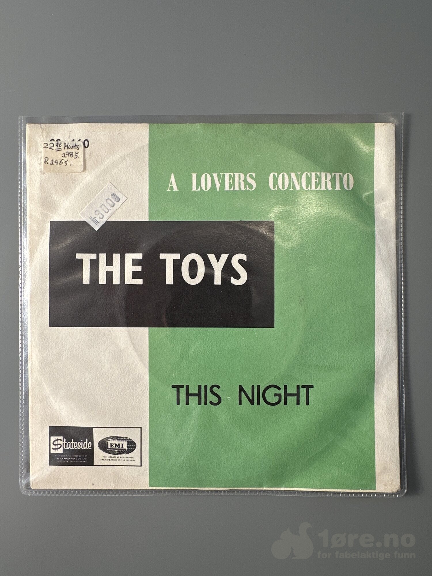 Singel - The Toys - A Lovers Concerto