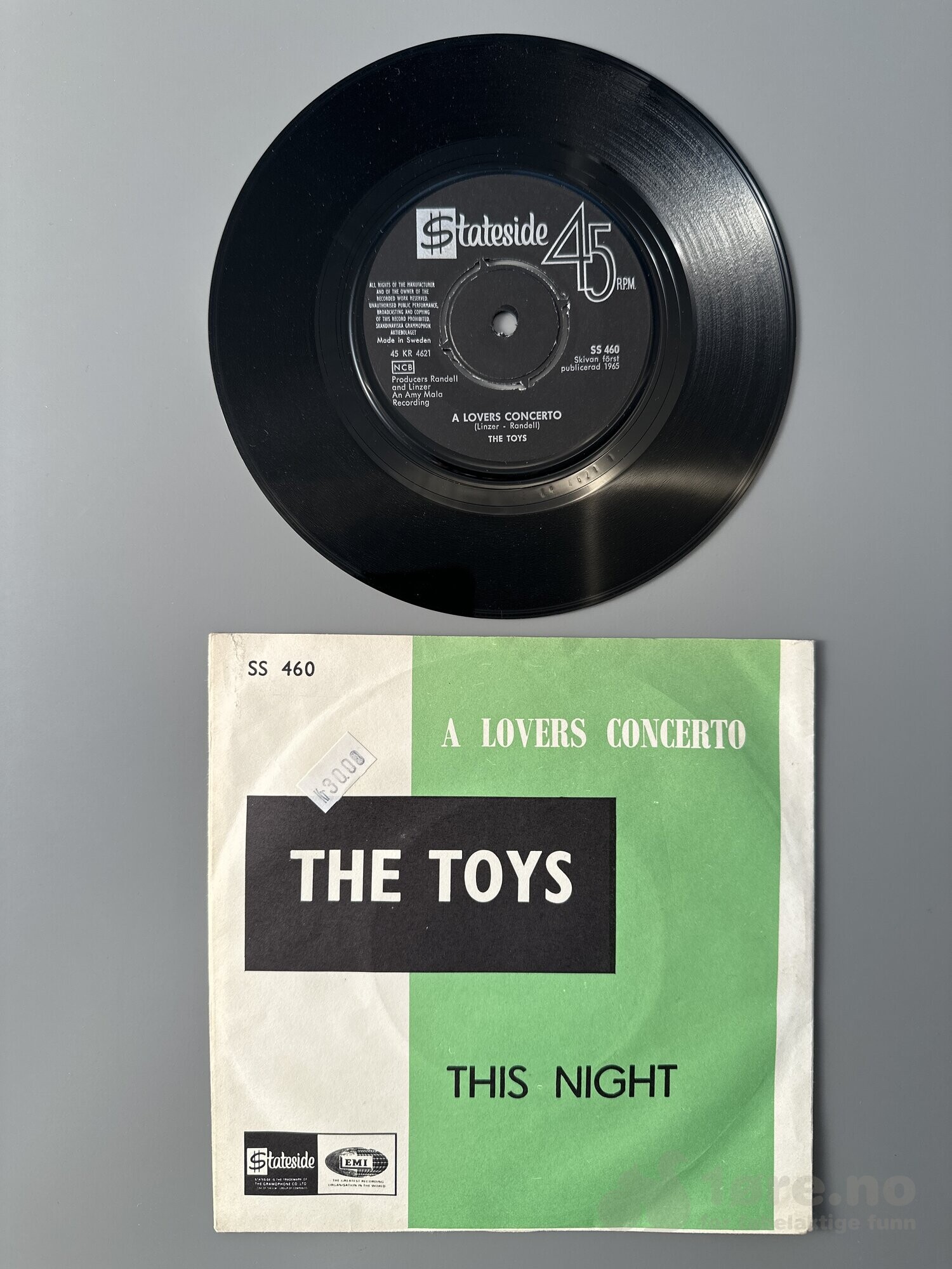 Singel - The Toys - A Lovers Concerto, bilde 2