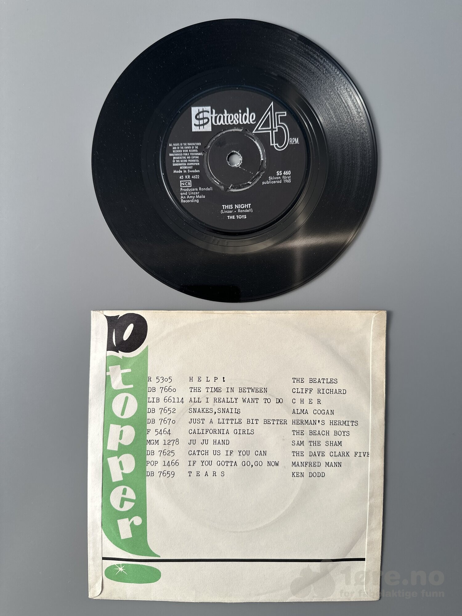 Singel - The Toys - A Lovers Concerto, bilde 3