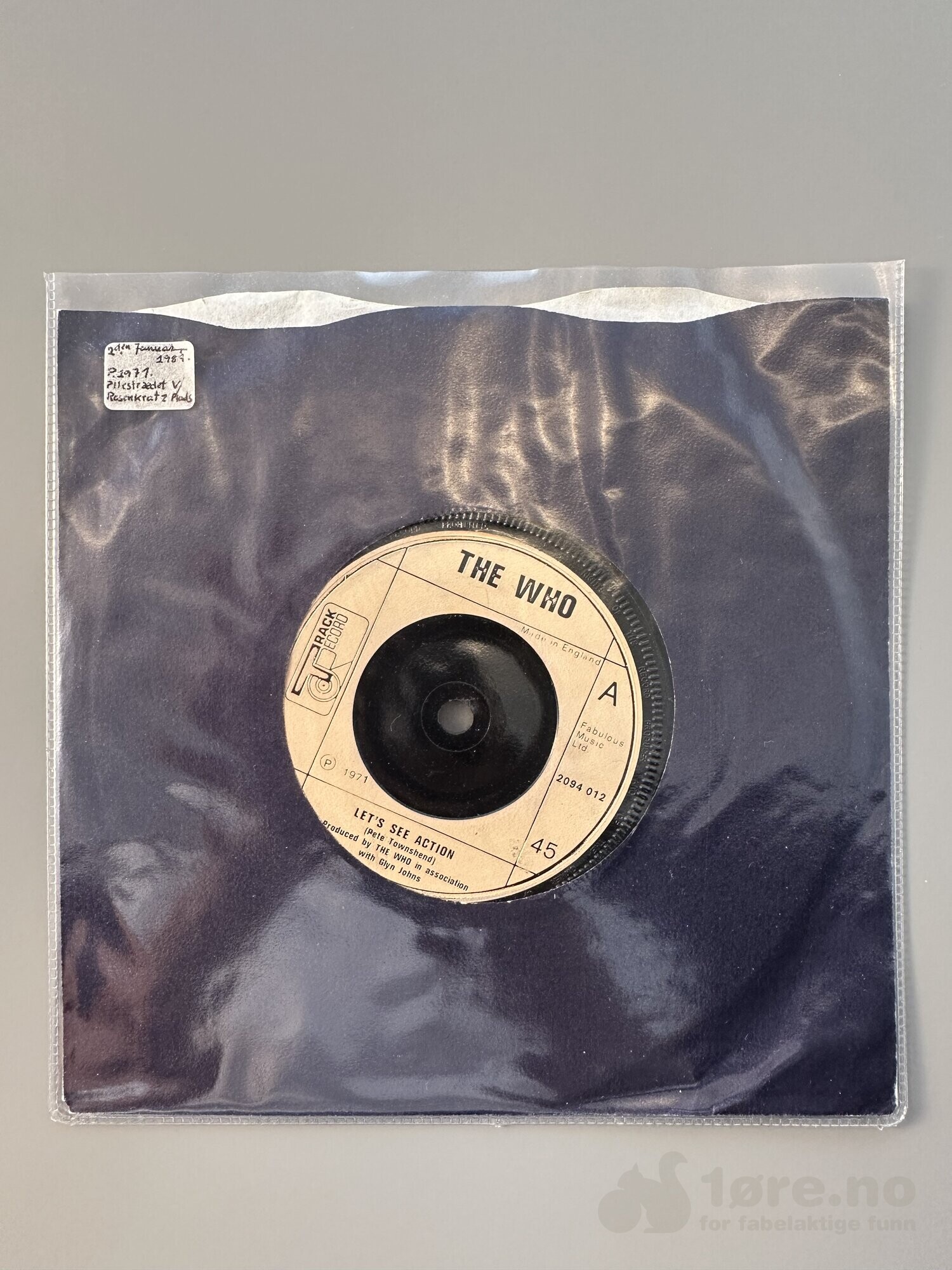 Singel - The Who - Let’s See Action