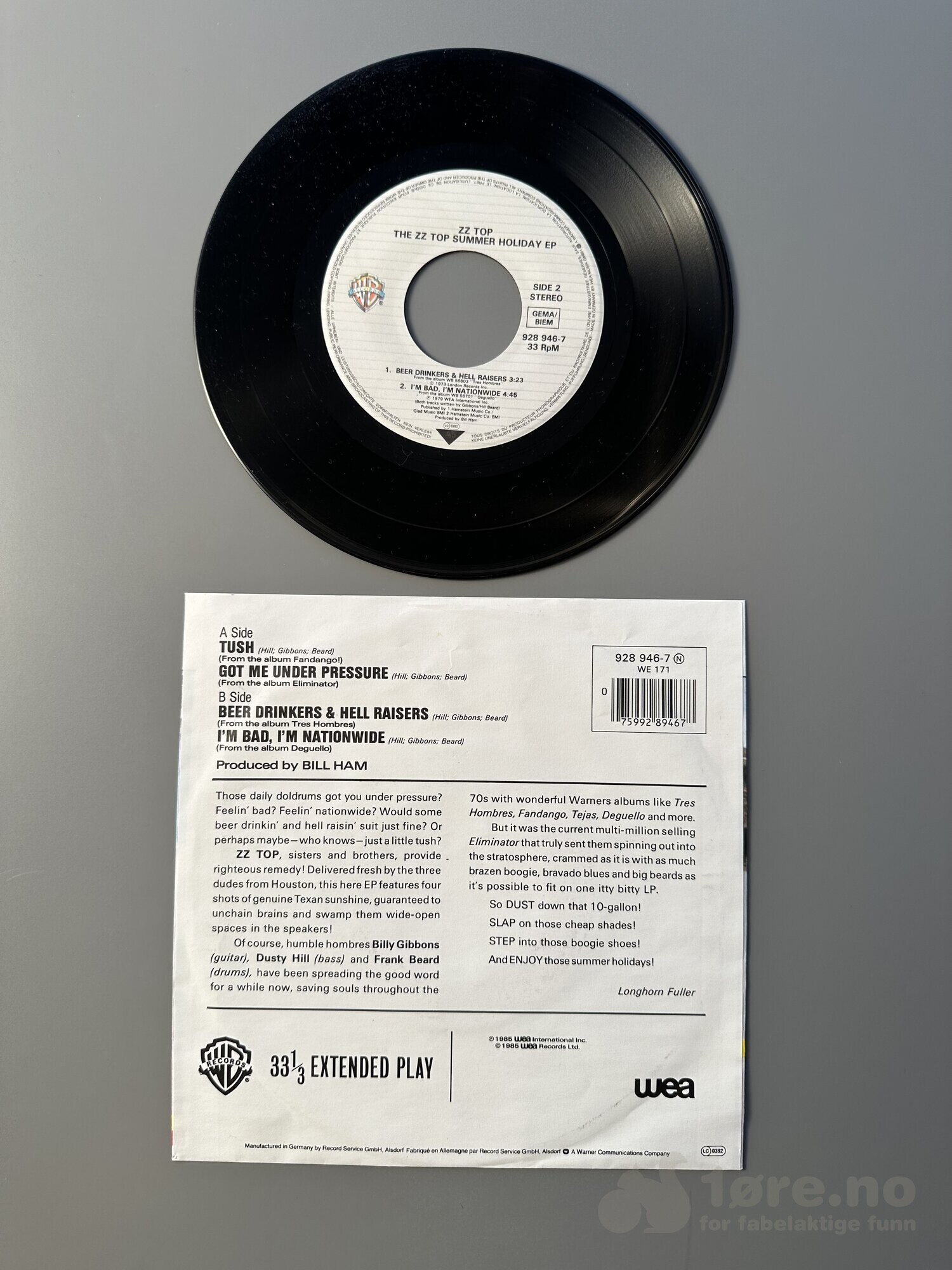 Singel – The ZZ Top – Tush, bilde 3