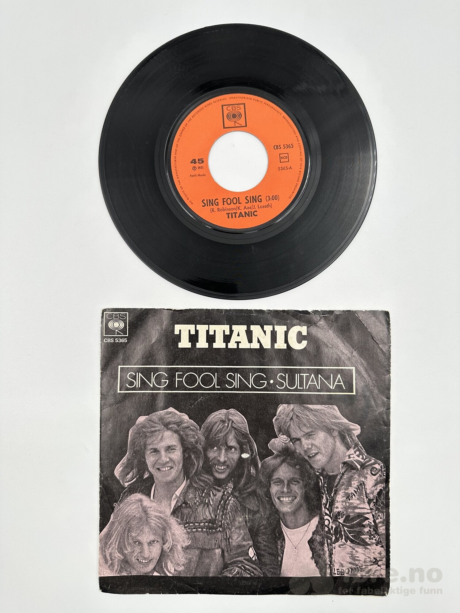 Singel - Titanic – Sing fool sing/Sultana, bilde 2