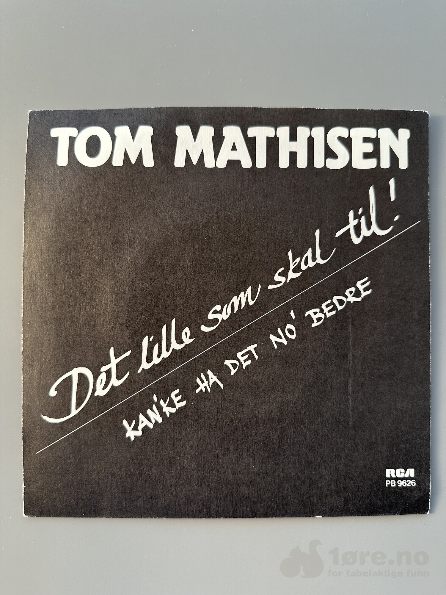 Singel - Tom Mathisen - Det lille som skal til