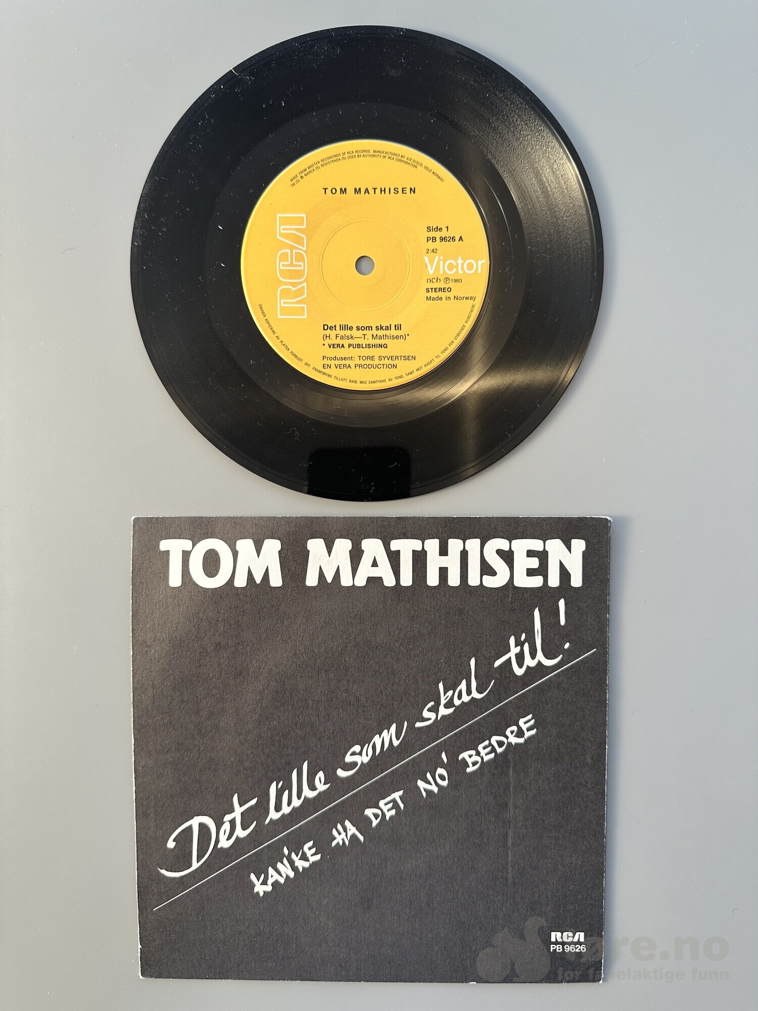 Singel - Tom Mathisen - Det lille som skal til, bilde 2