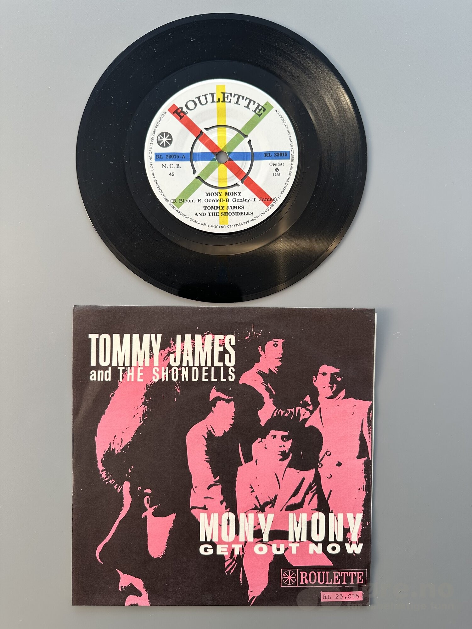 Singel - Tommy James - Mony Mony Get out now, bilde 2