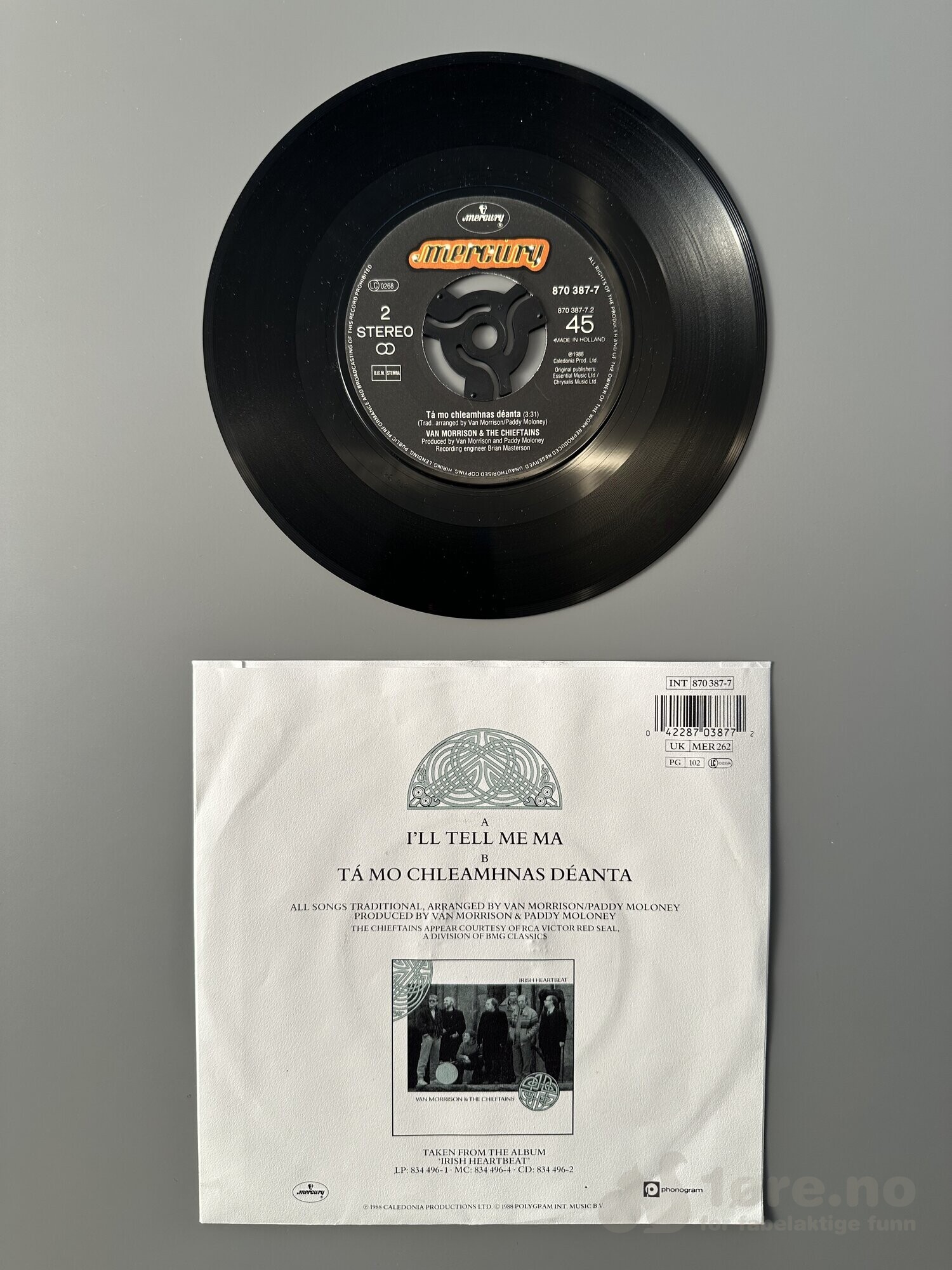 Singel - Van Morrison & The Chieftains - I’ll Tell Me Ma, bilde 3