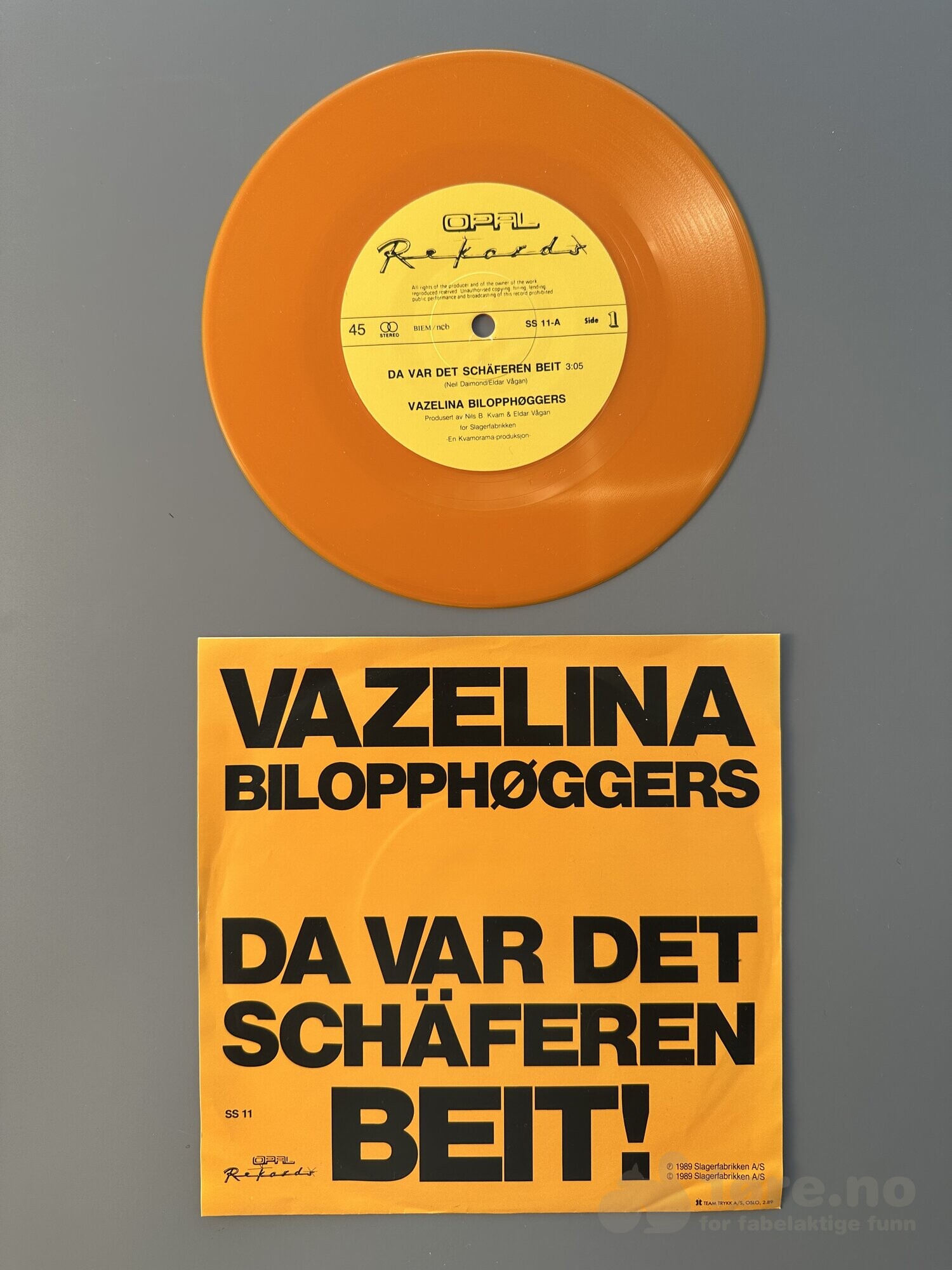 Singel - Vazelina Bilopphøggers - Da var det schæferen beit!, bilde 2