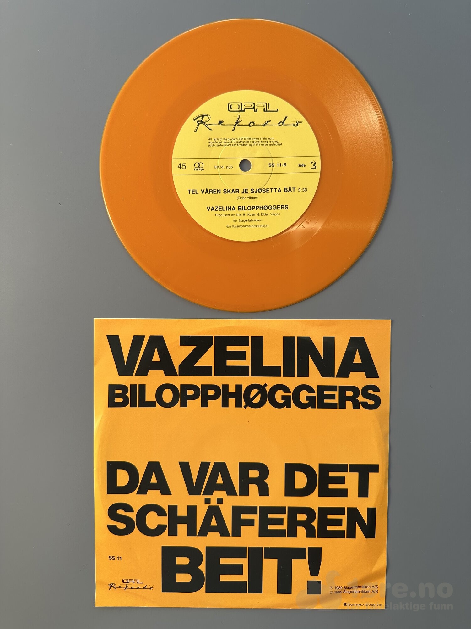 Singel - Vazelina Bilopphøggers - Da var det schæferen beit!, bilde 3