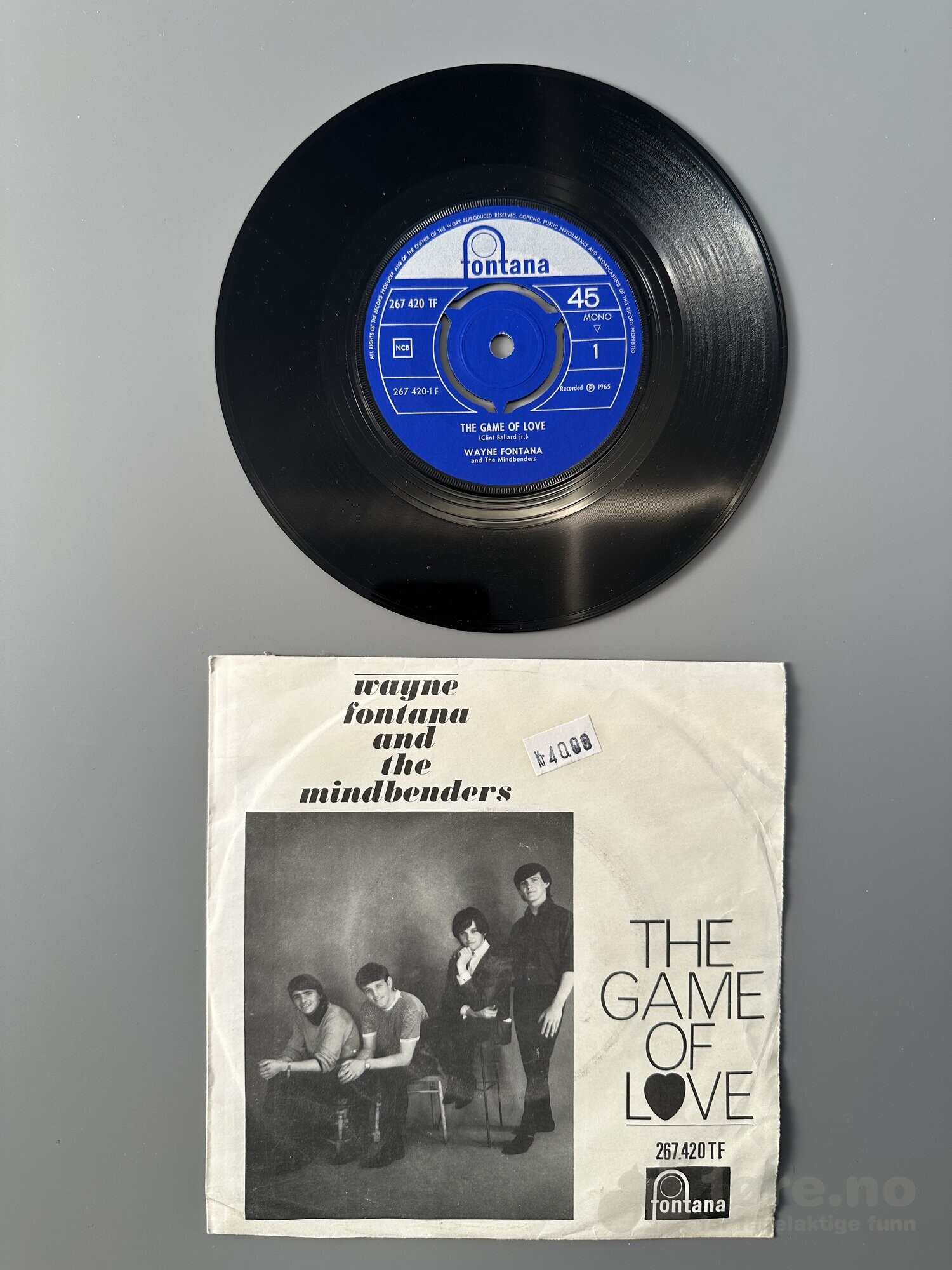 Singel - Wayne Fontana and The Mindbenders - The Game Of Love, bilde 2
