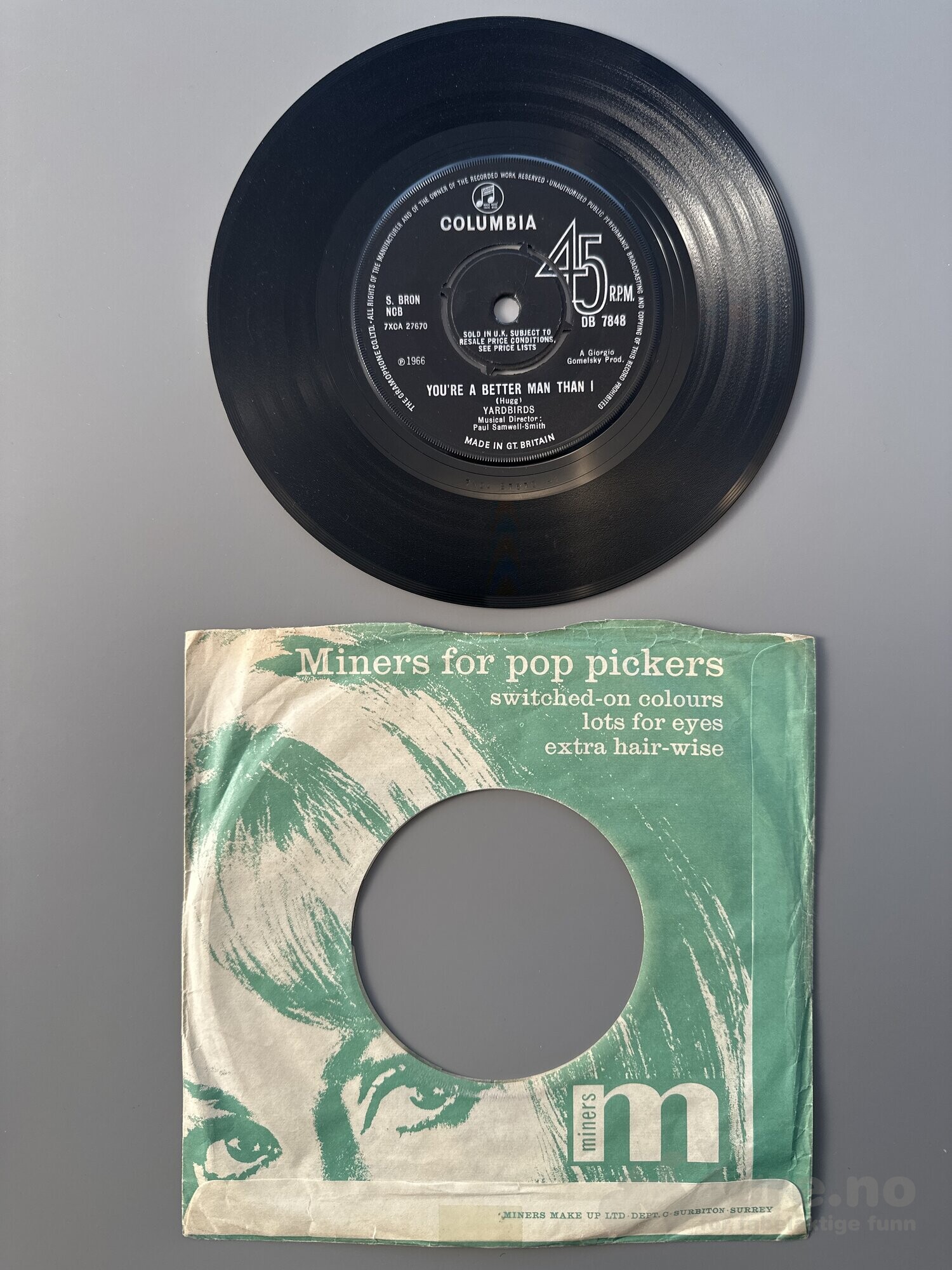 Singel - Yardbirds - Shadows of things, bilde 3
