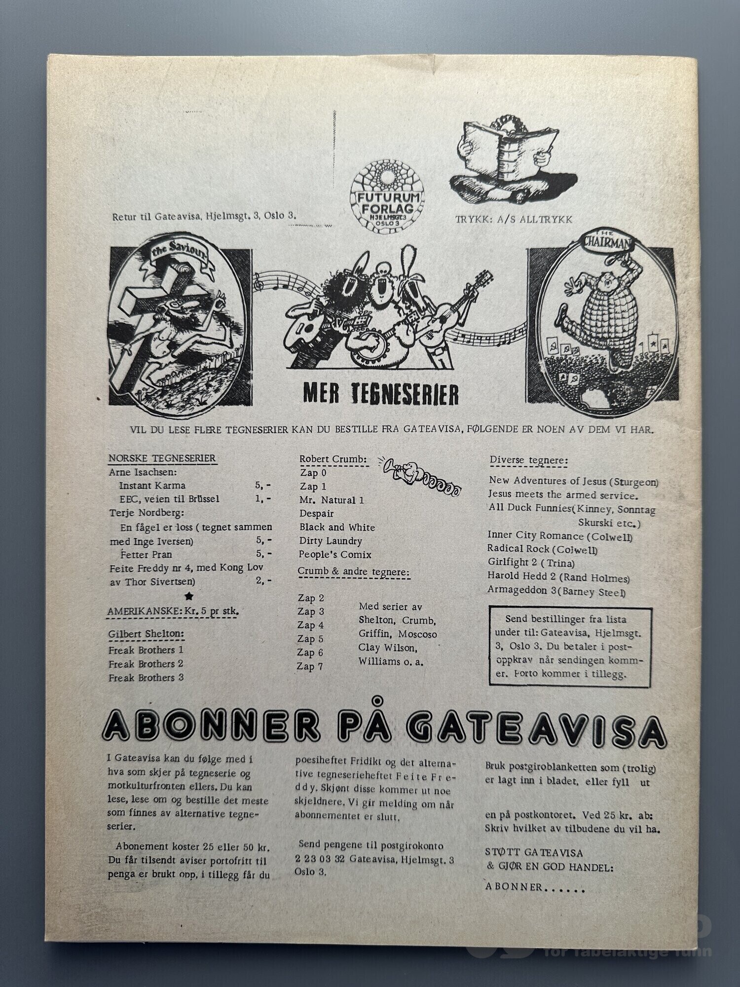Smittsomt Gjesp 1995 og Feite Freddy 1974 nr 5, bilde 4