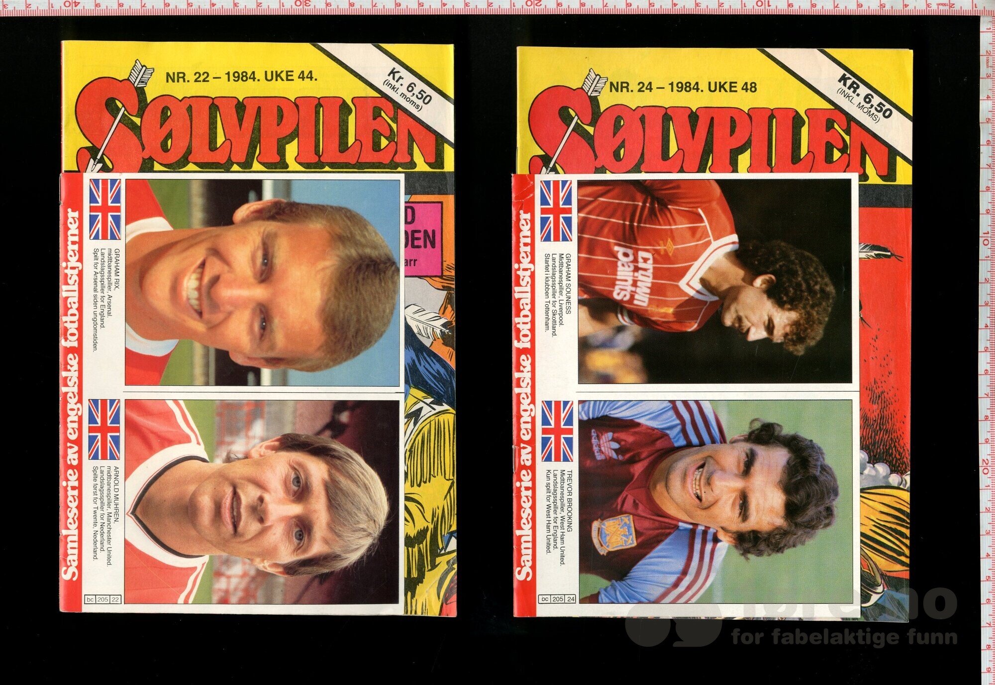 Sølvpilen 1984 med samleserie av engelske fotballstjerner