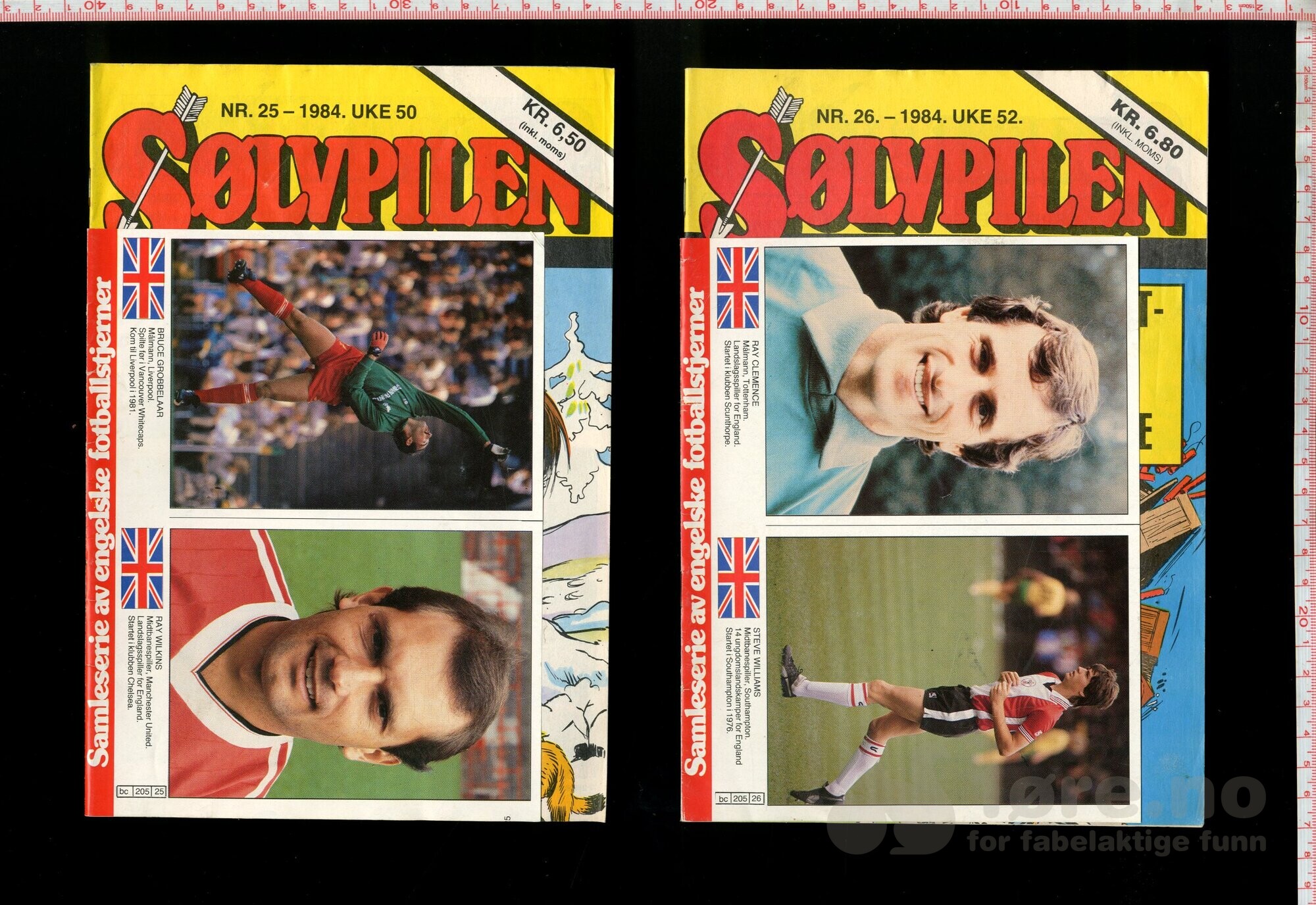 Sølvpilen 1984 med samleserie av engelske fotballstjerner, bilde 3