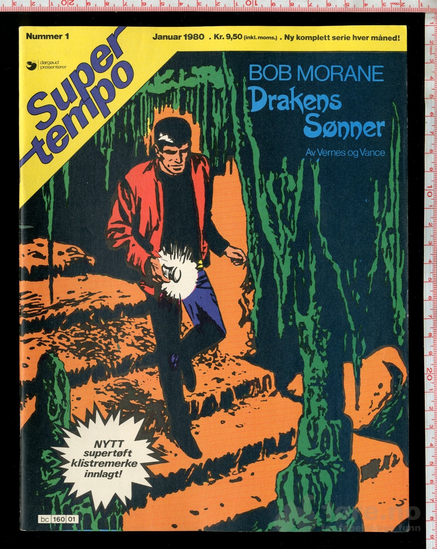 Super Tempo 1980 Nr 1 med klistermerke, bilde 2