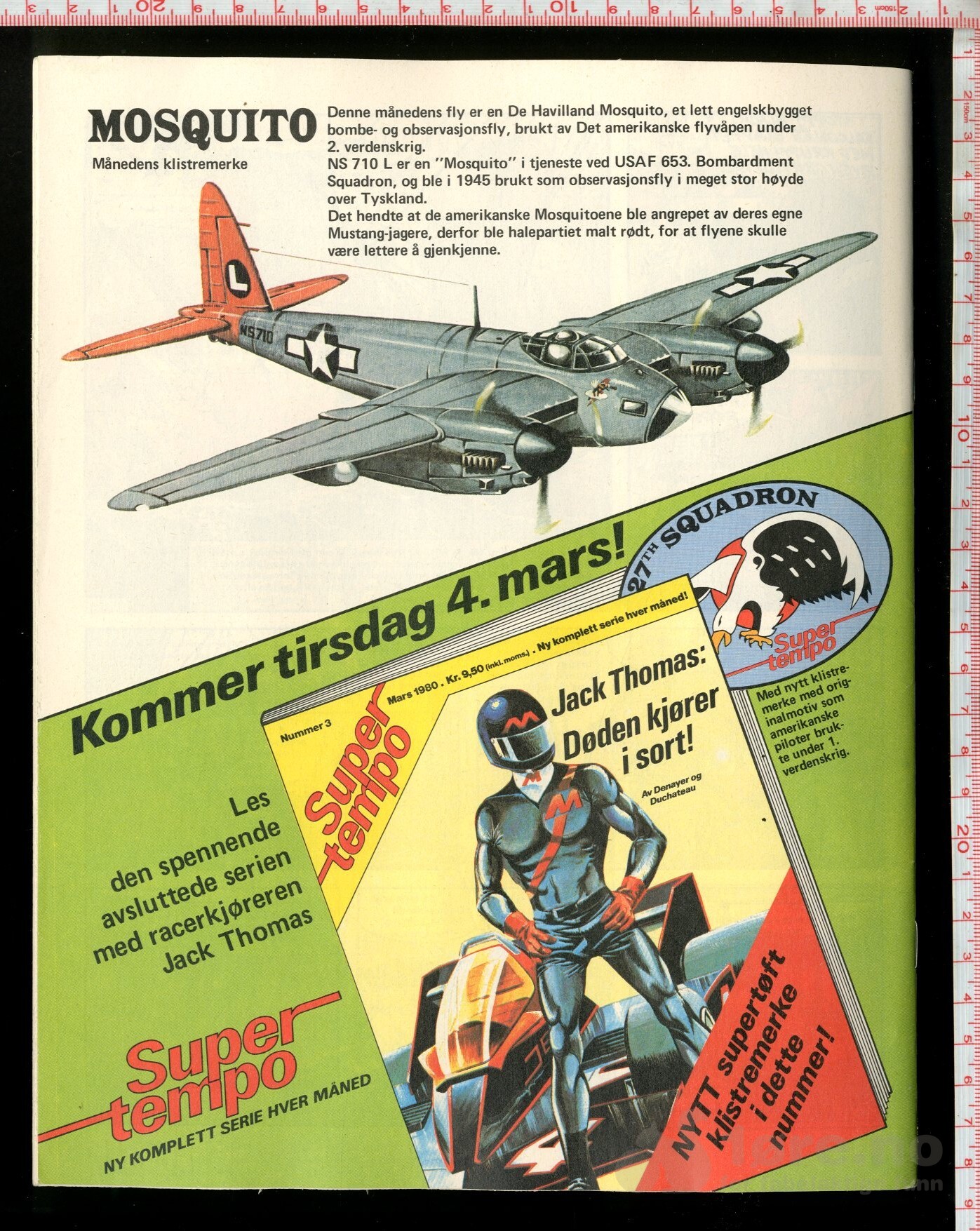 Super Tempo 1980 Nr 2 med klistermerke, bilde 4
