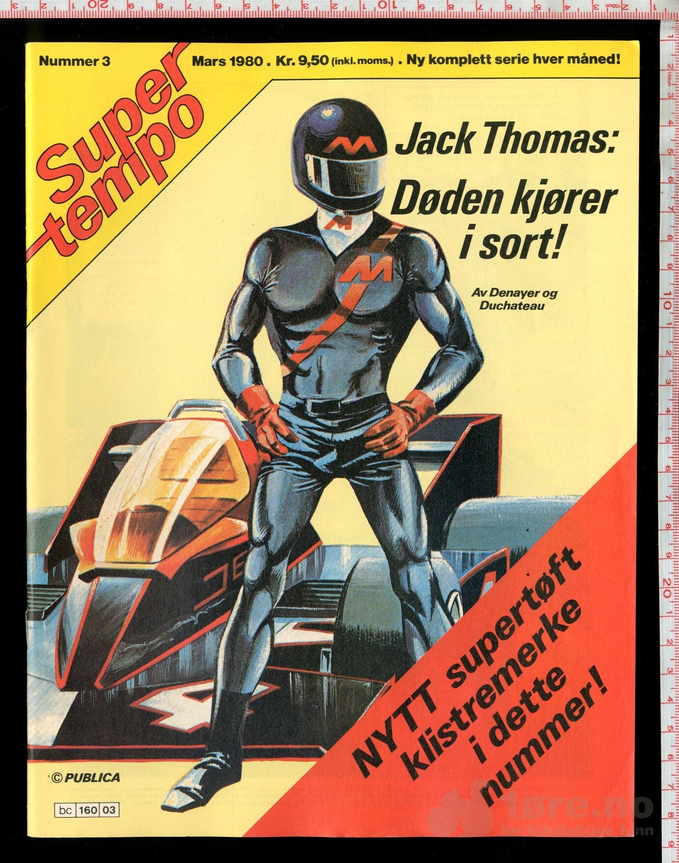 Super Tempo 1980 Nr 3 med klistermerke, bilde 2
