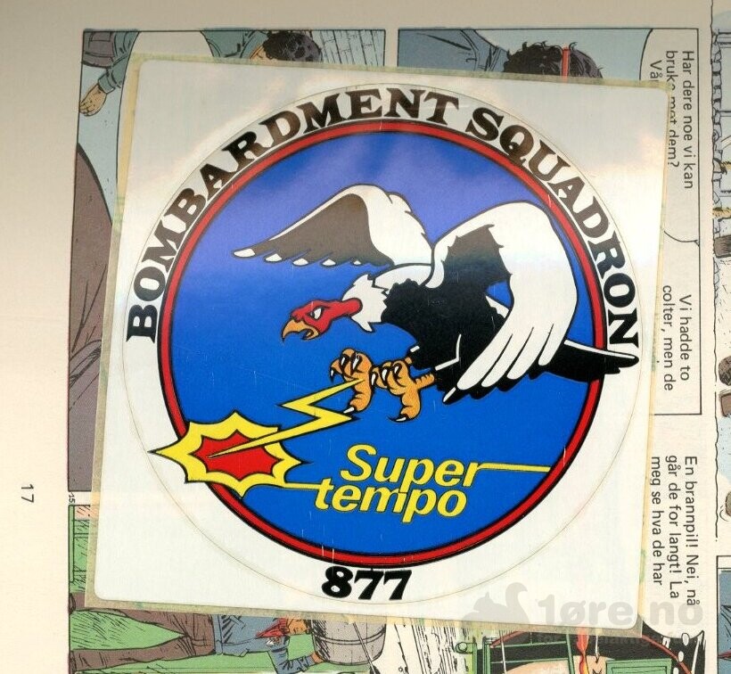 Super Tempo 1980 Nr 5 med klistermerke og plakat