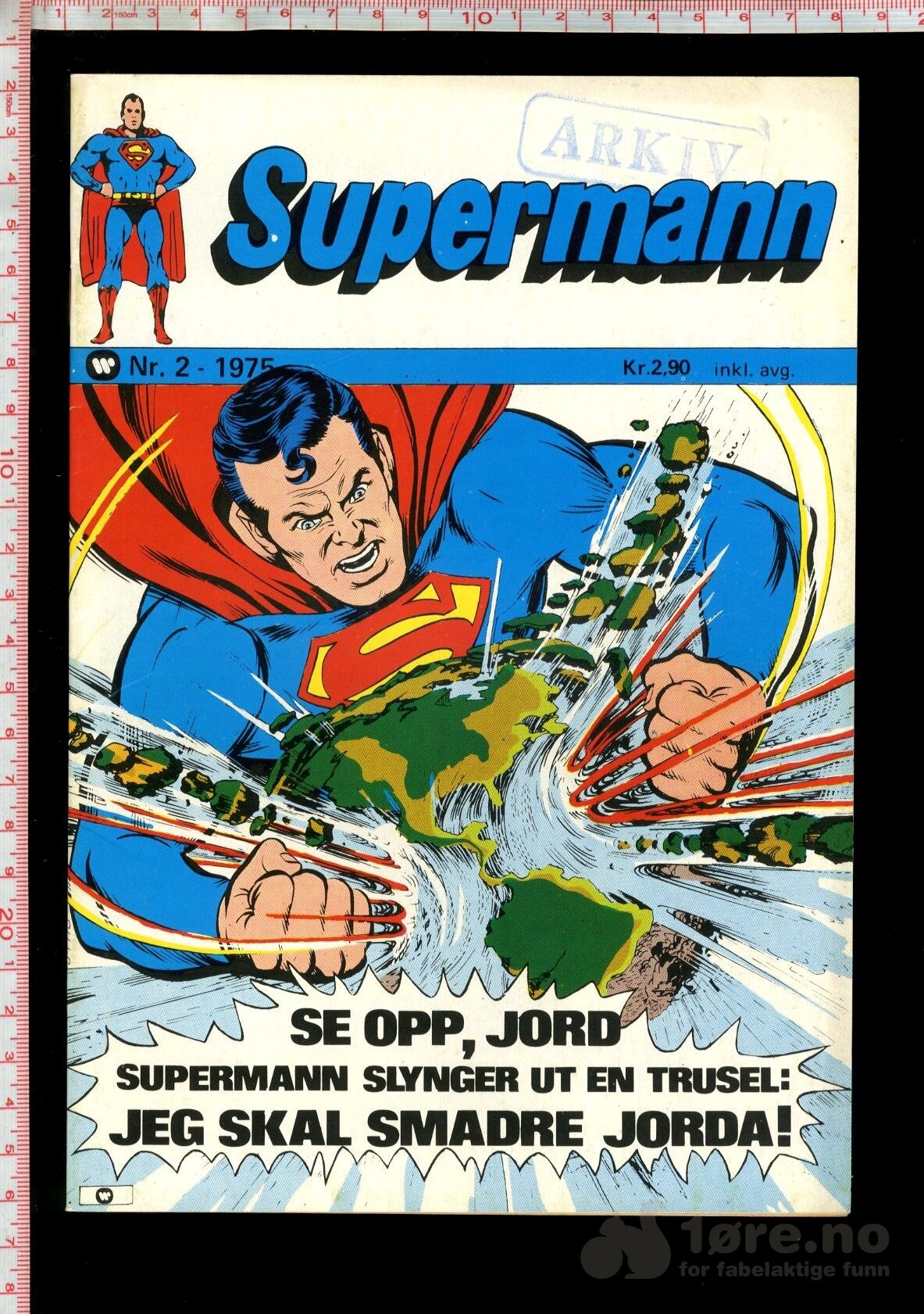 Supermann 1975 nr 2 m/arkivstempel