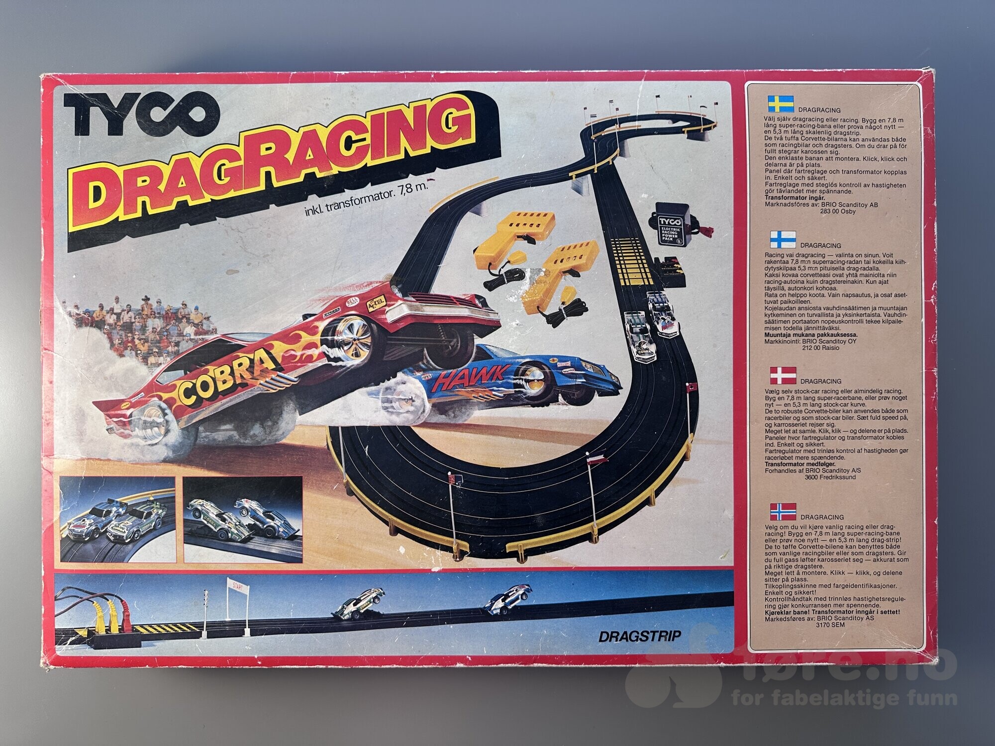 TYCO Dragracing bilbane 1980/90-tallet