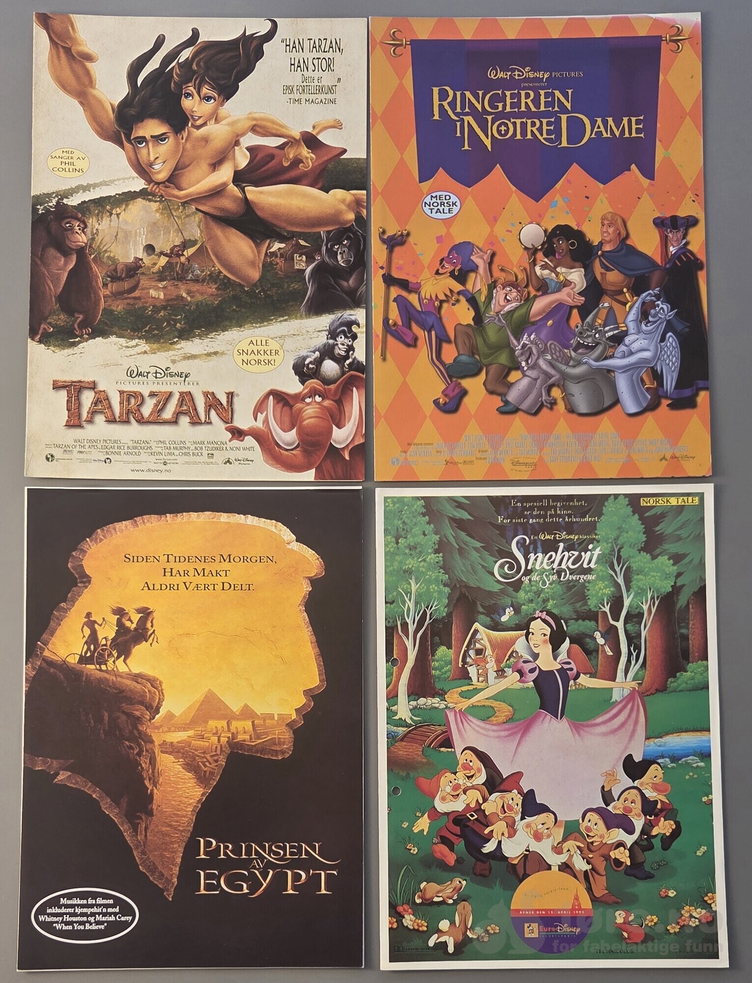 Vaskesedler Walt Disney filmer lot 2