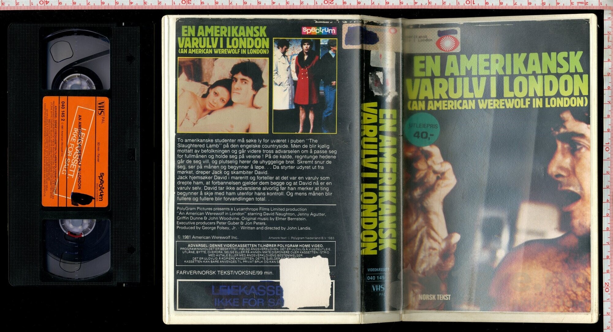 VHS - En Amerikansk Varulv I London