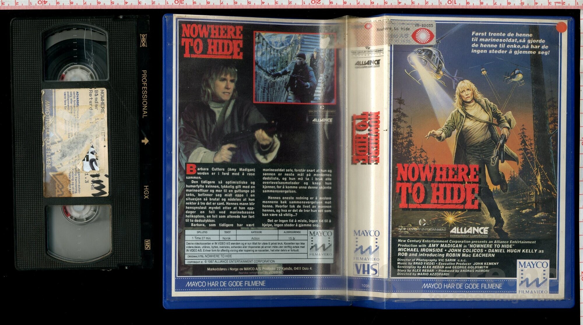 VHS -NOWHERE TO HIDE