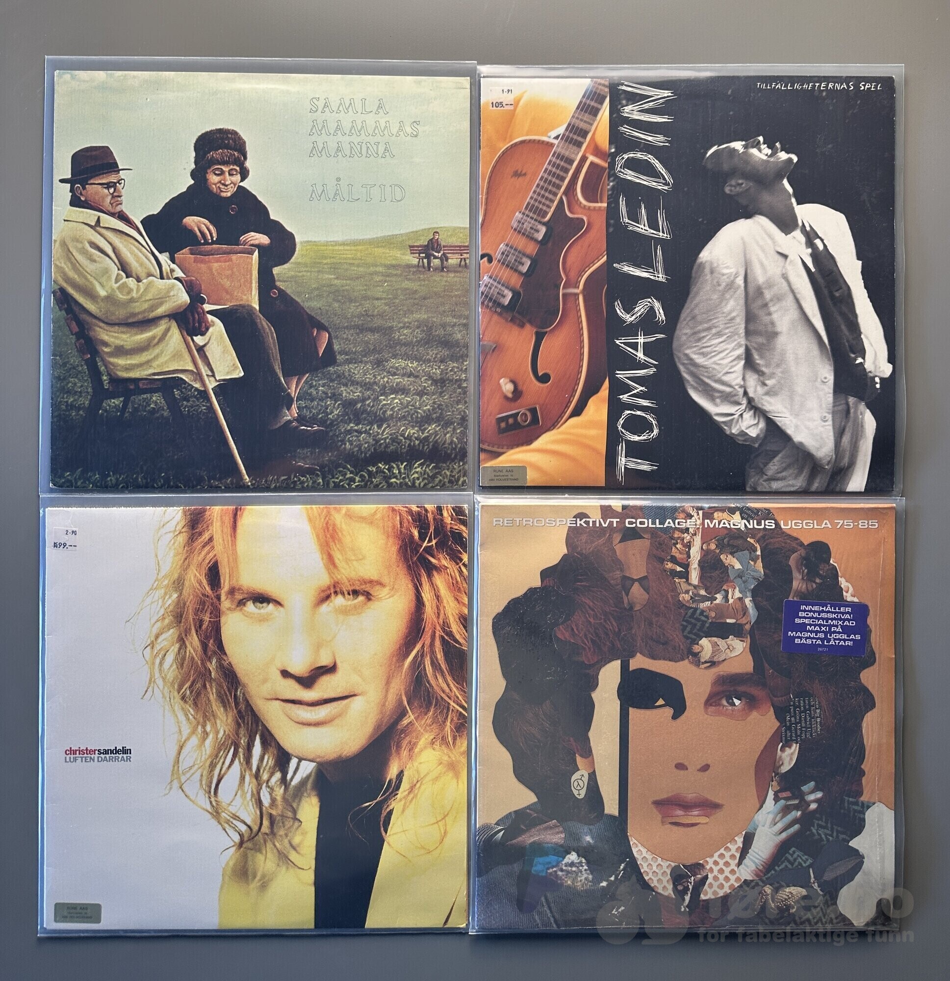 Vinylplater Svenske og Danske artister